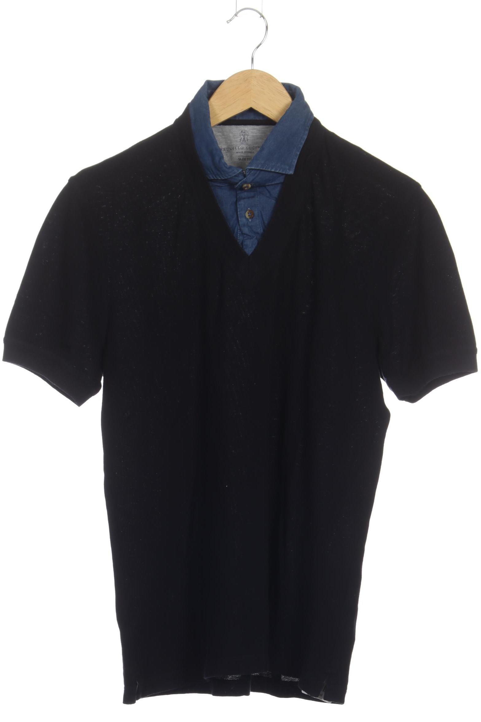 Thumbnail - Brunello Cucinelli Herren Poloshirt, schwarz, Gr.