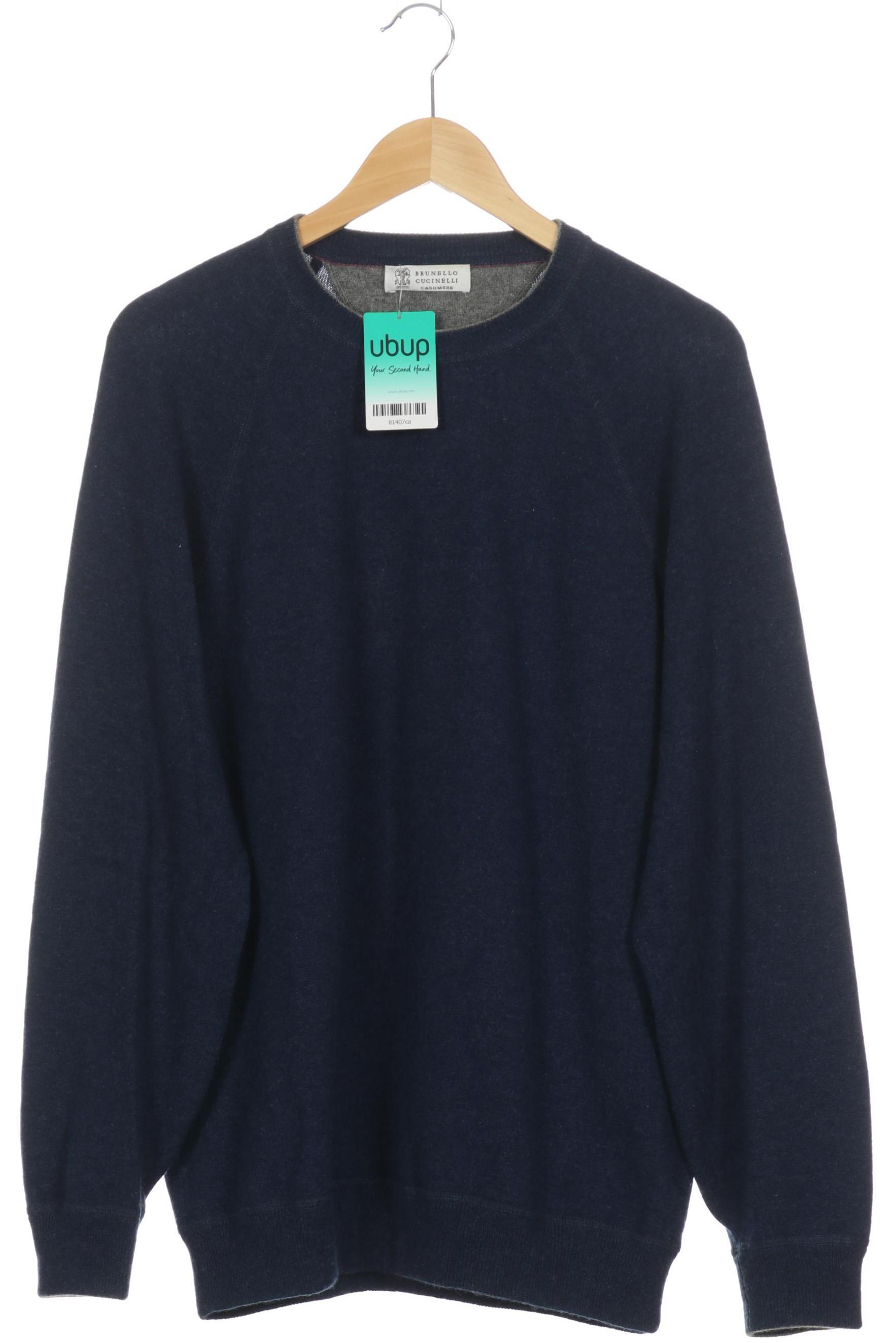 Thumbnail - Brunello Cucinelli Herren Pullover, blau, Gr. 56