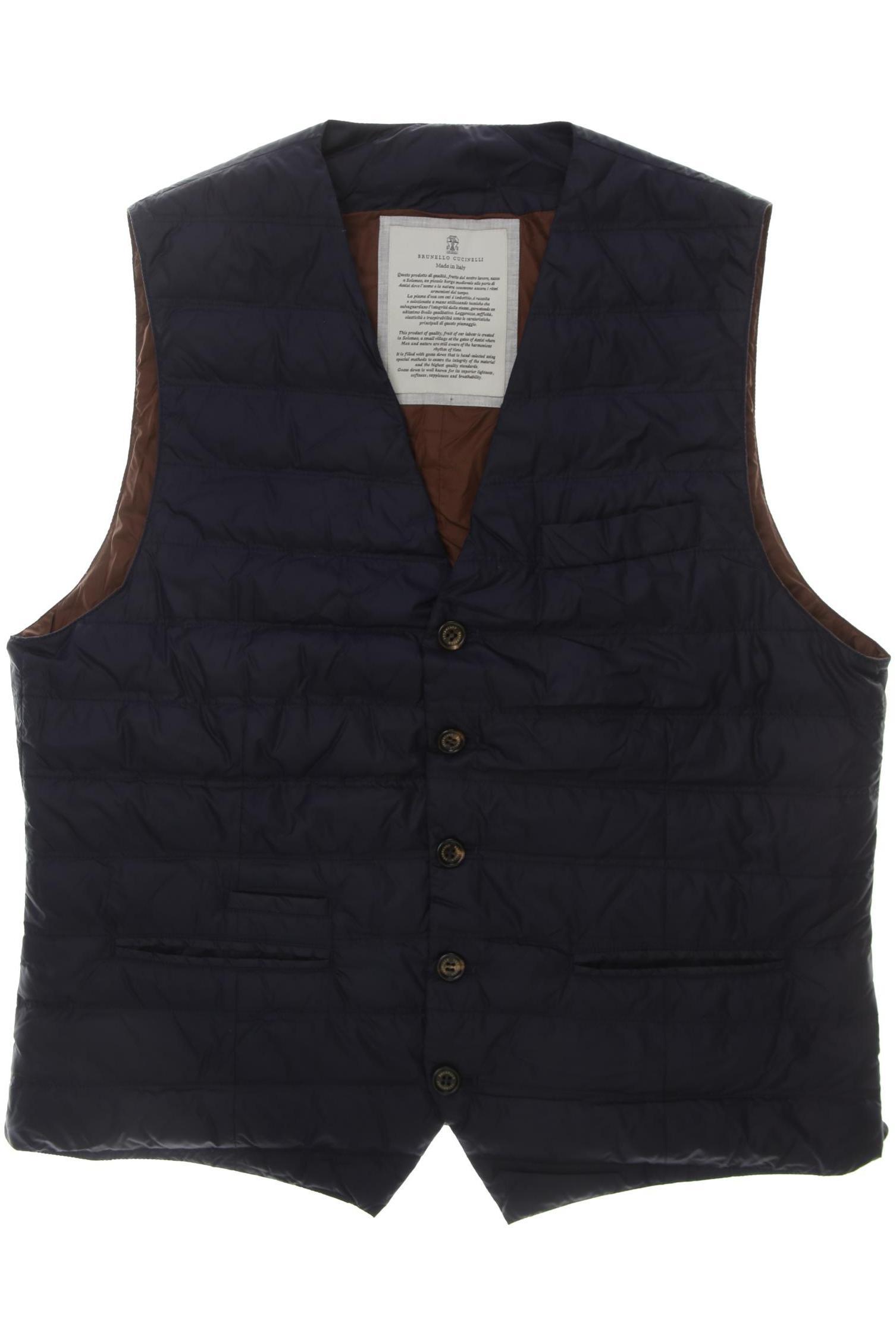 Thumbnail - Brunello Cucinelli Herren Weste, blau, Gr. 52