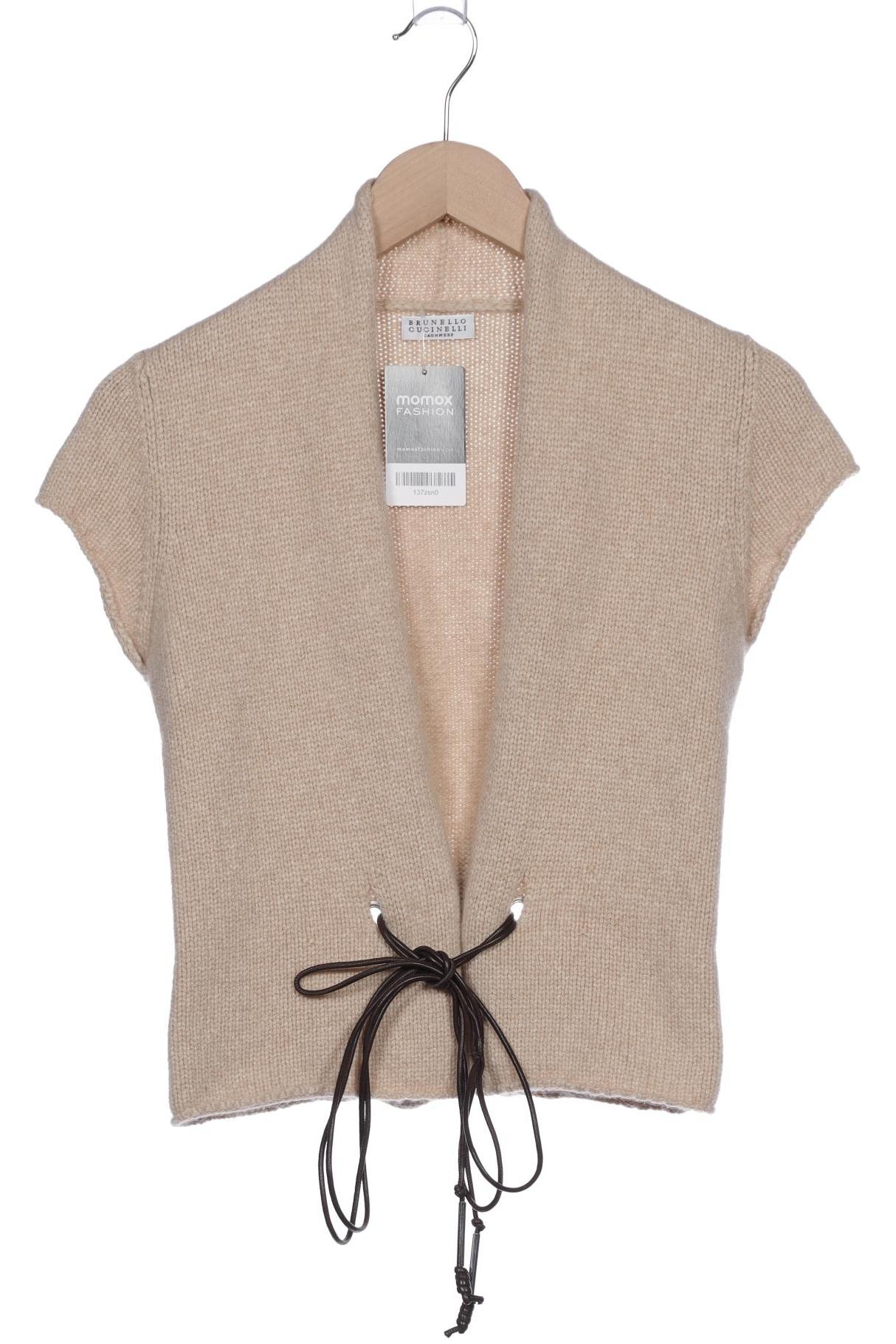 

Brunello Cucinelli Damen Strickjacke, beige, Gr. 38