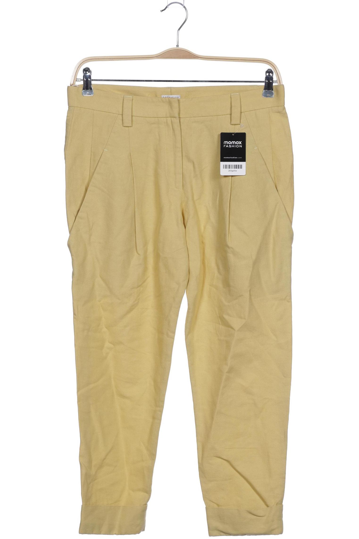 

Brunello Cucinelli Damen Stoffhose, gelb