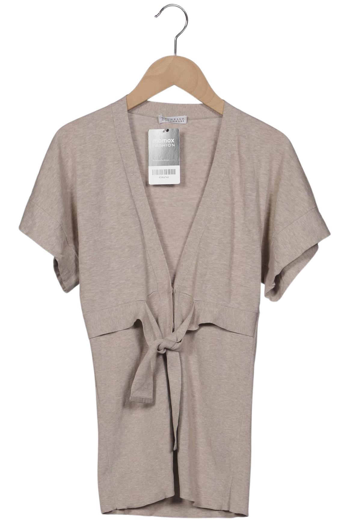 

Brunello Cucinelli Damen Strickjacke, beige, Gr. 32