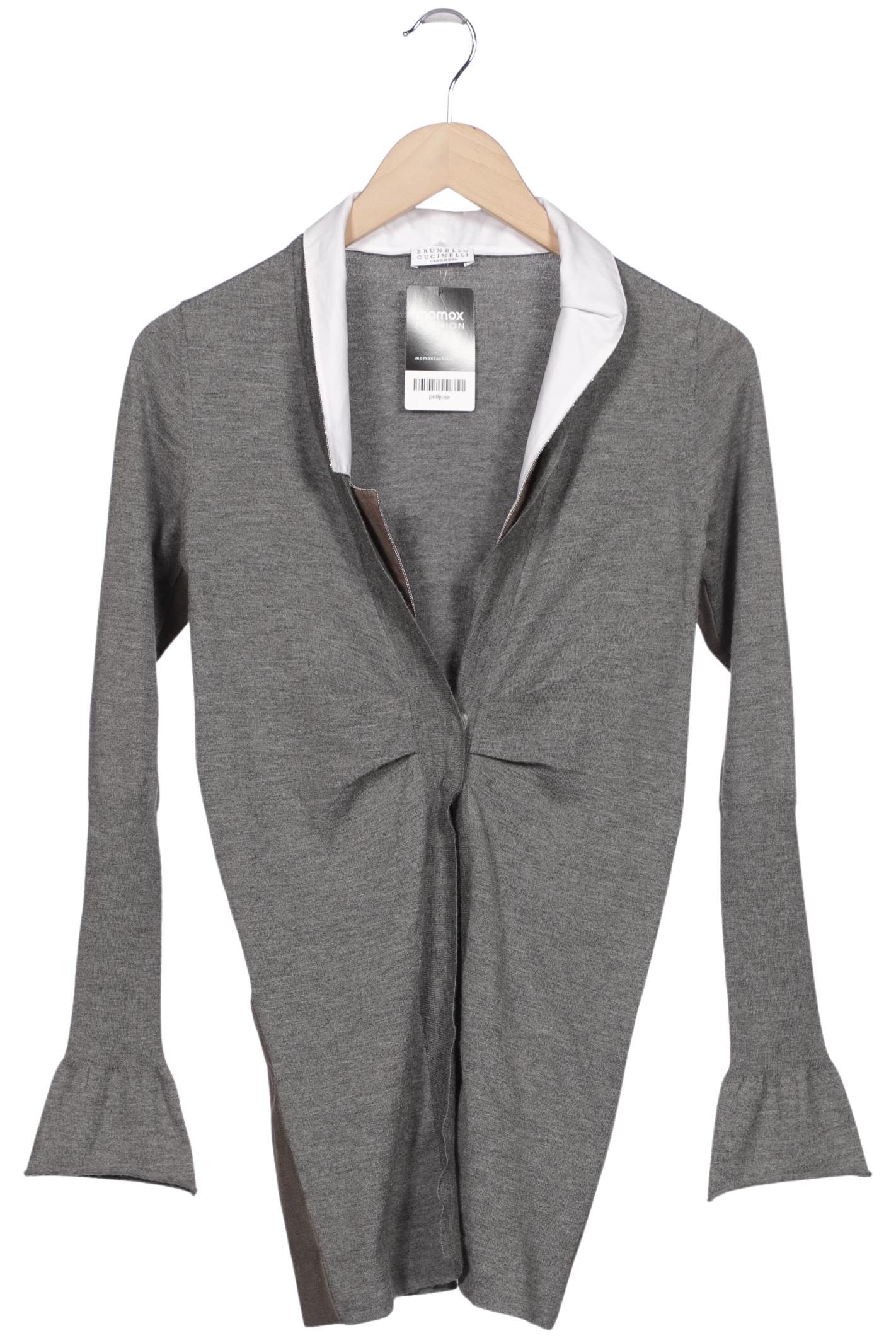

Brunello Cucinelli Damen Strickjacke, grau, Gr. 34