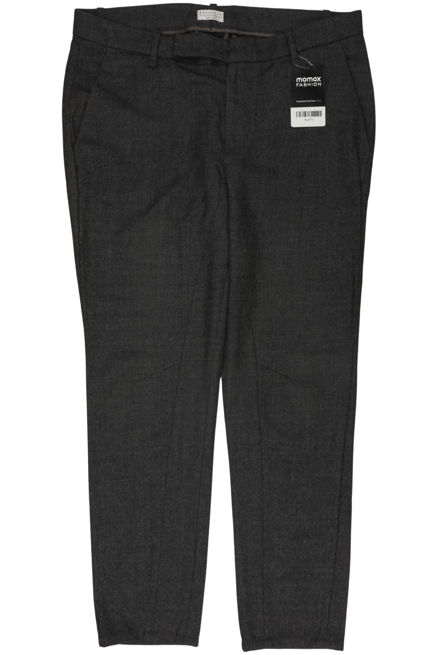 

Brunello Cucinelli Damen Stoffhose, grau, Gr. 36