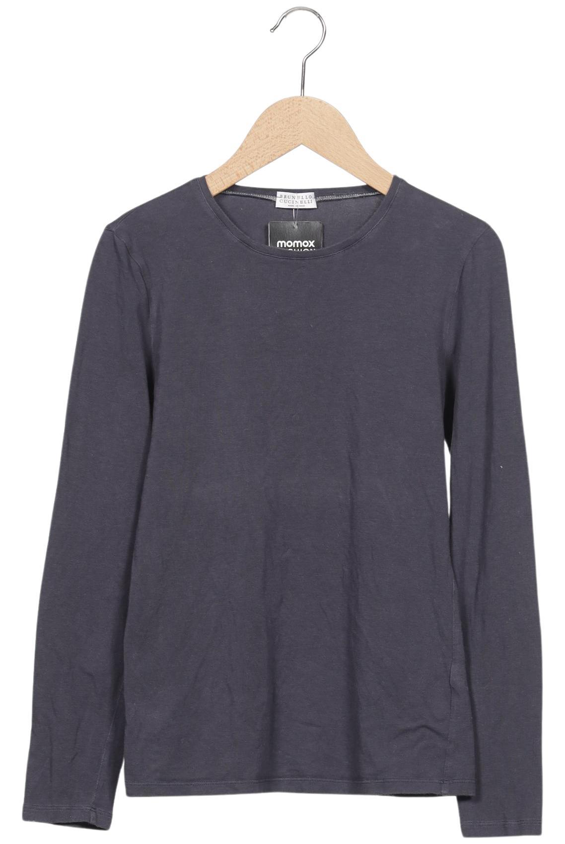 

Brunello Cucinelli Damen Langarmshirt, marineblau, Gr. 36