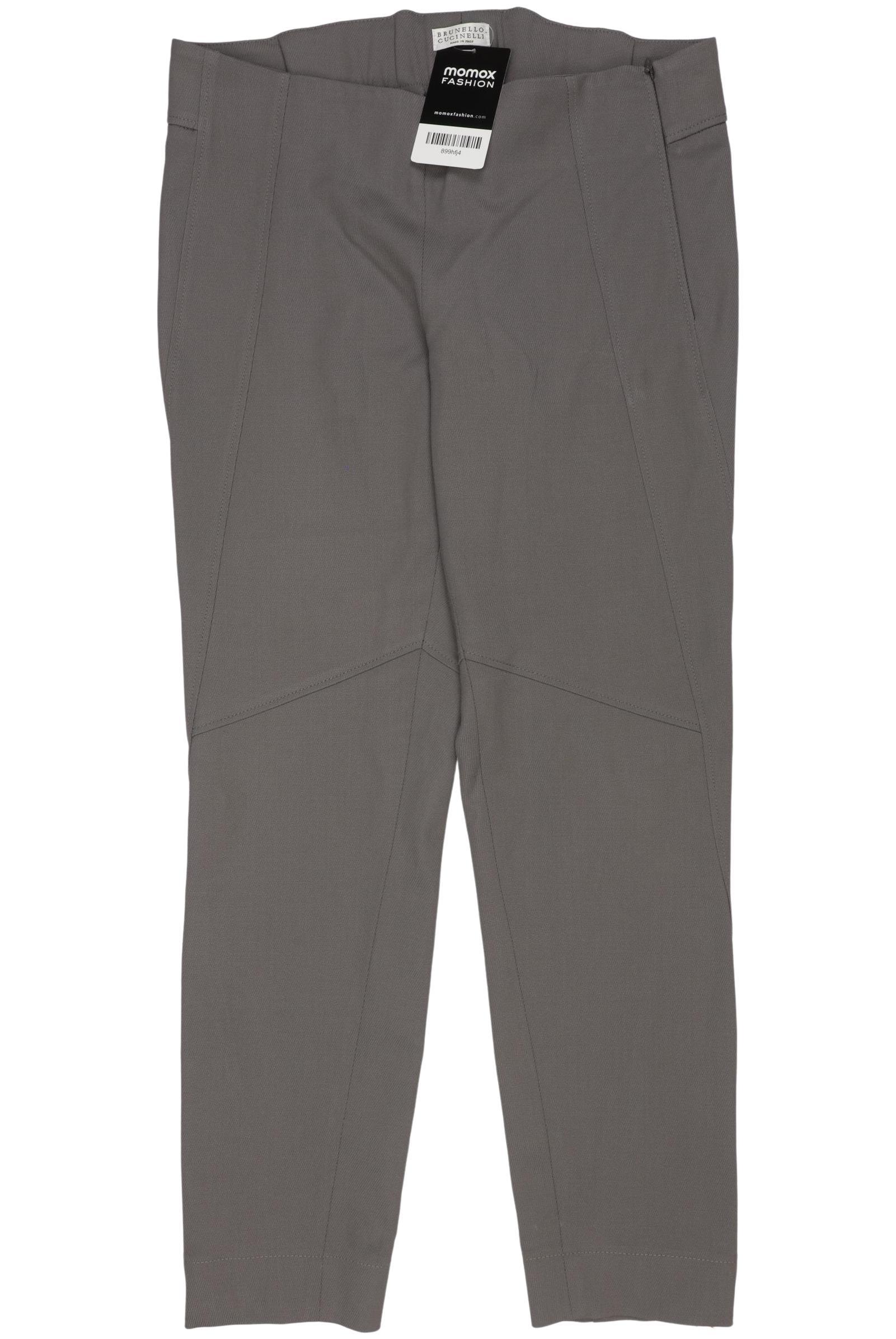 

Brunello Cucinelli Damen Stoffhose, grau, Gr. 34