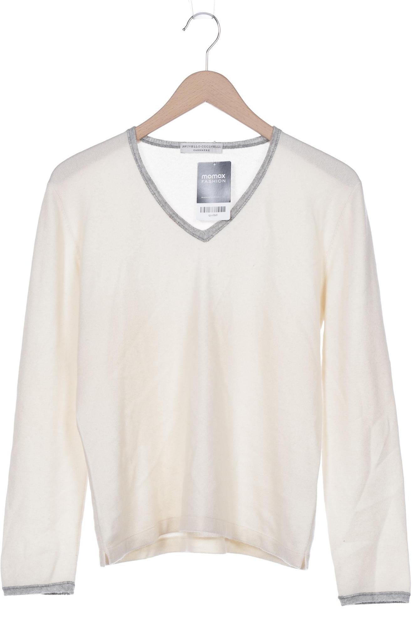 

Brunello Cucinelli Damen Pullover, cremeweiß, Gr. 38