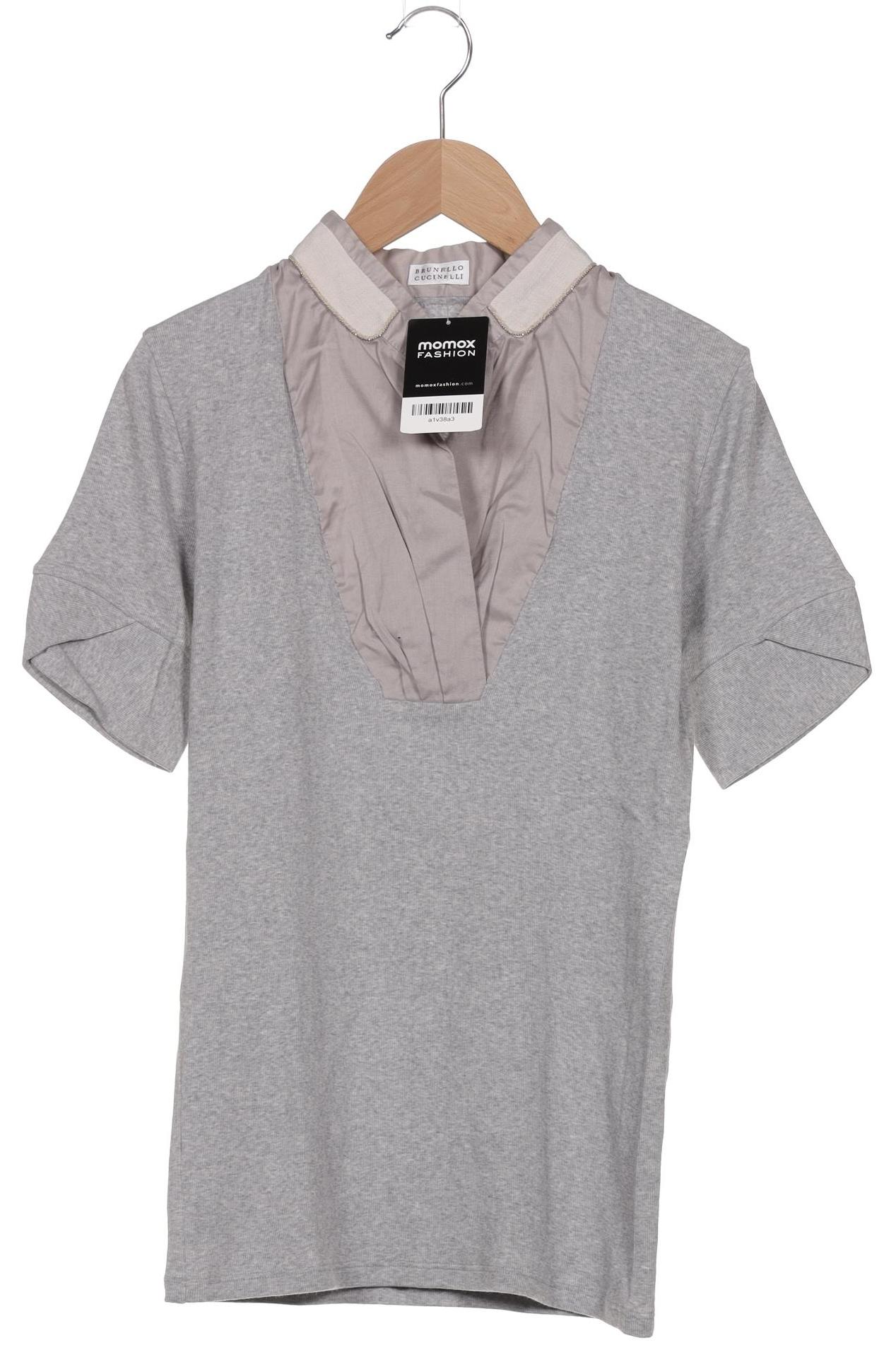 

Brunello Cucinelli Damen T-Shirt, grau, Gr. 36