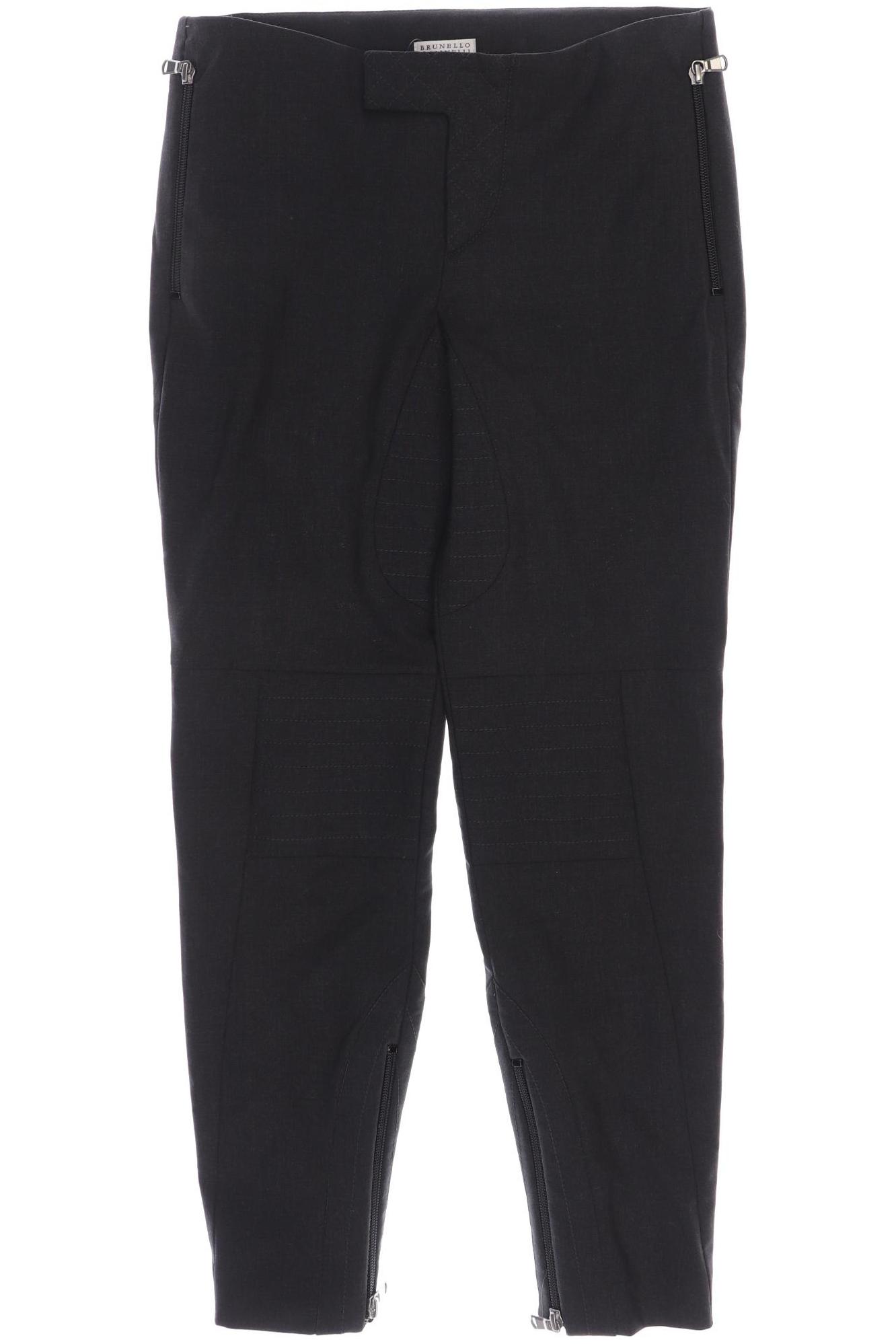 

Brunello Cucinelli Damen Stoffhose, grau, Gr. 32