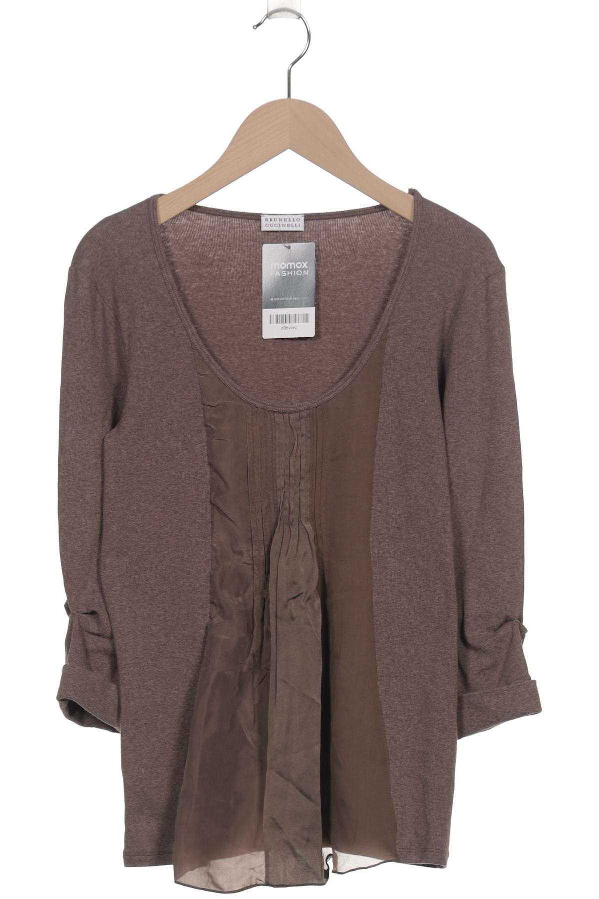 

Brunello Cucinelli Damen Langarmshirt, braun, Gr. 38