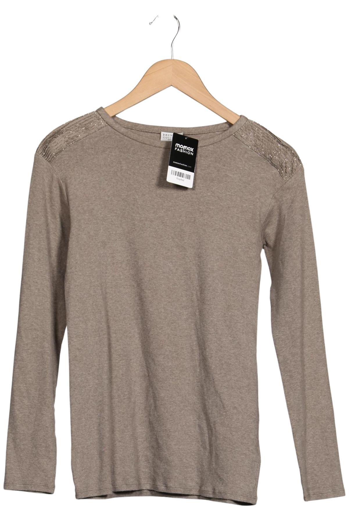 

Brunello Cucinelli Damen Langarmshirt, grau, Gr. 44