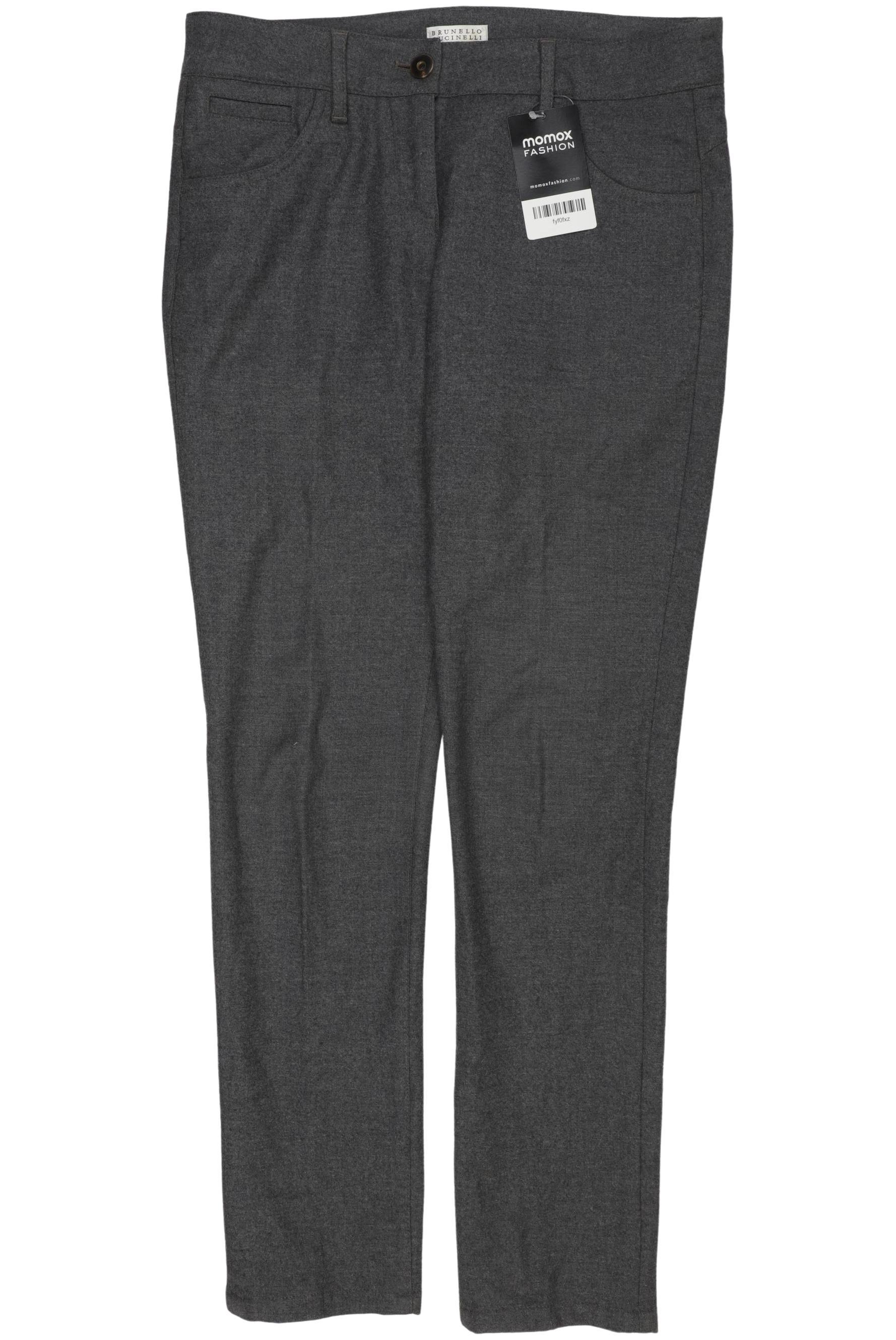 

Brunello Cucinelli Damen Stoffhose, grau, Gr. 34