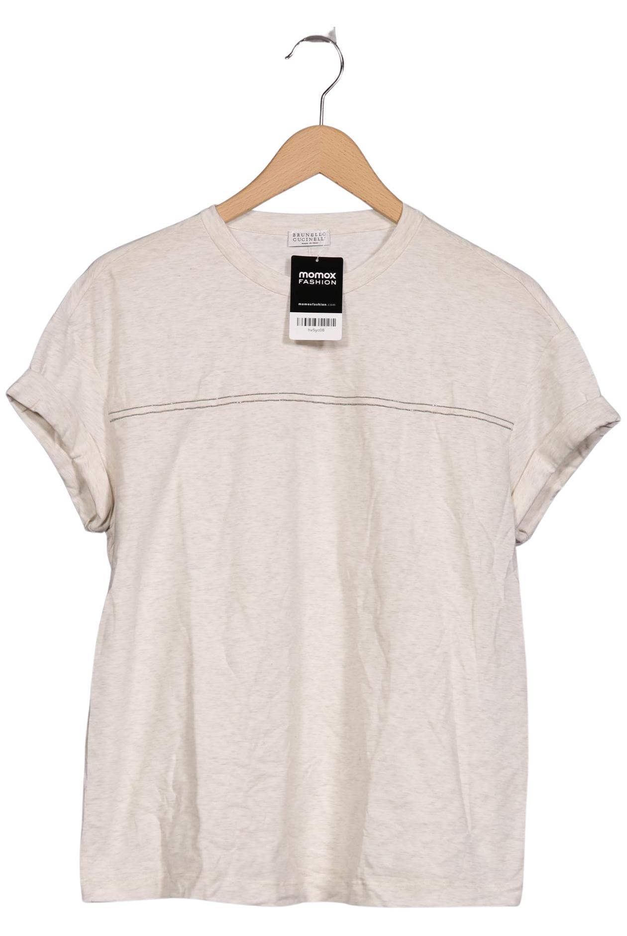 

Brunello Cucinelli Damen T-Shirt, cremeweiß, Gr. 42