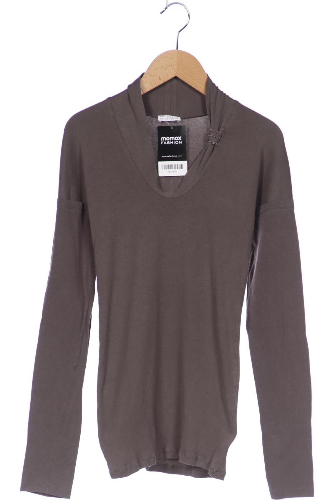 

Brunello Cucinelli Damen Langarmshirt, grau, Gr. 34