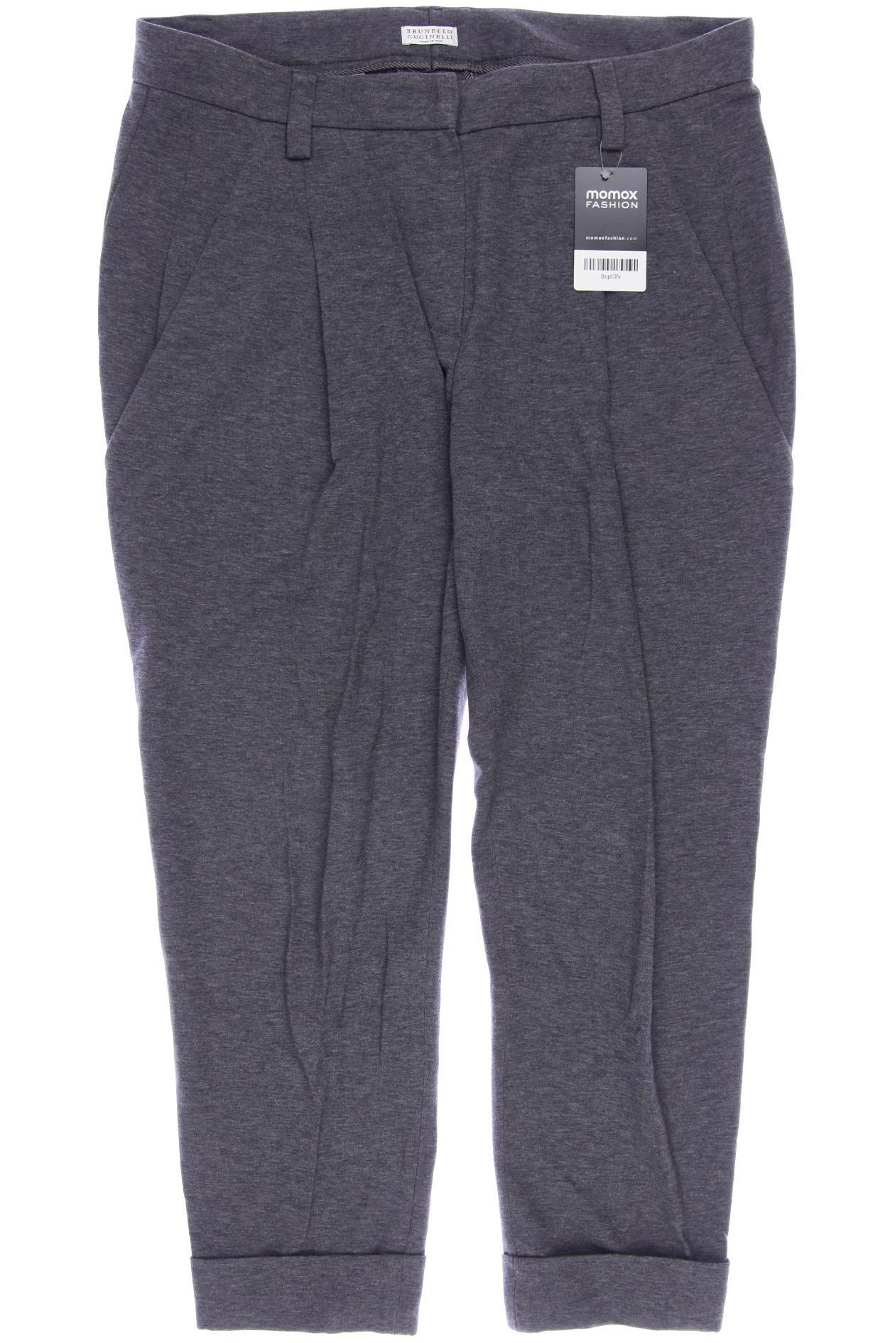 

Brunello Cucinelli Damen Stoffhose, grau, Gr. 40