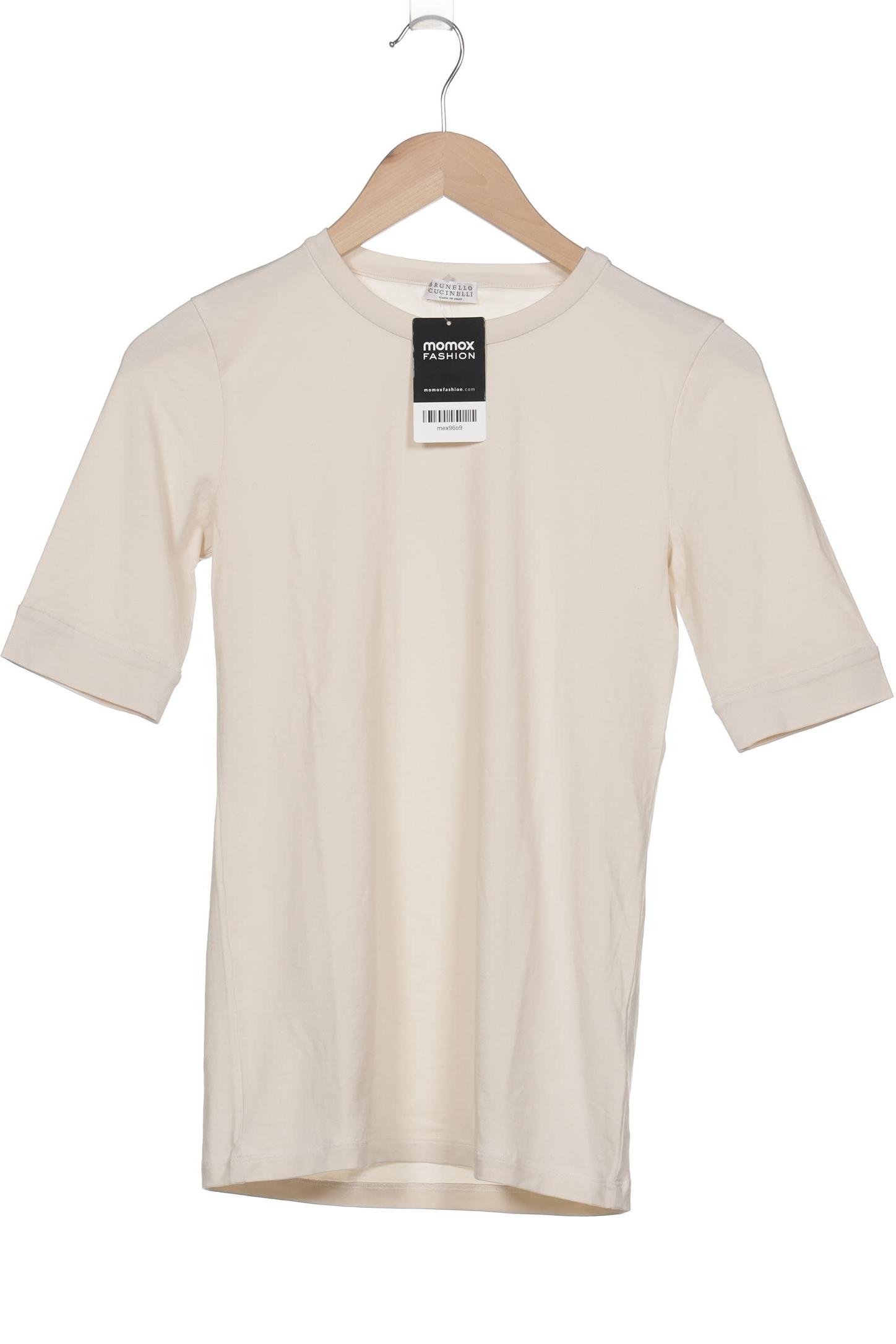 

Brunello Cucinelli Damen T-Shirt, cremeweiß, Gr. 38