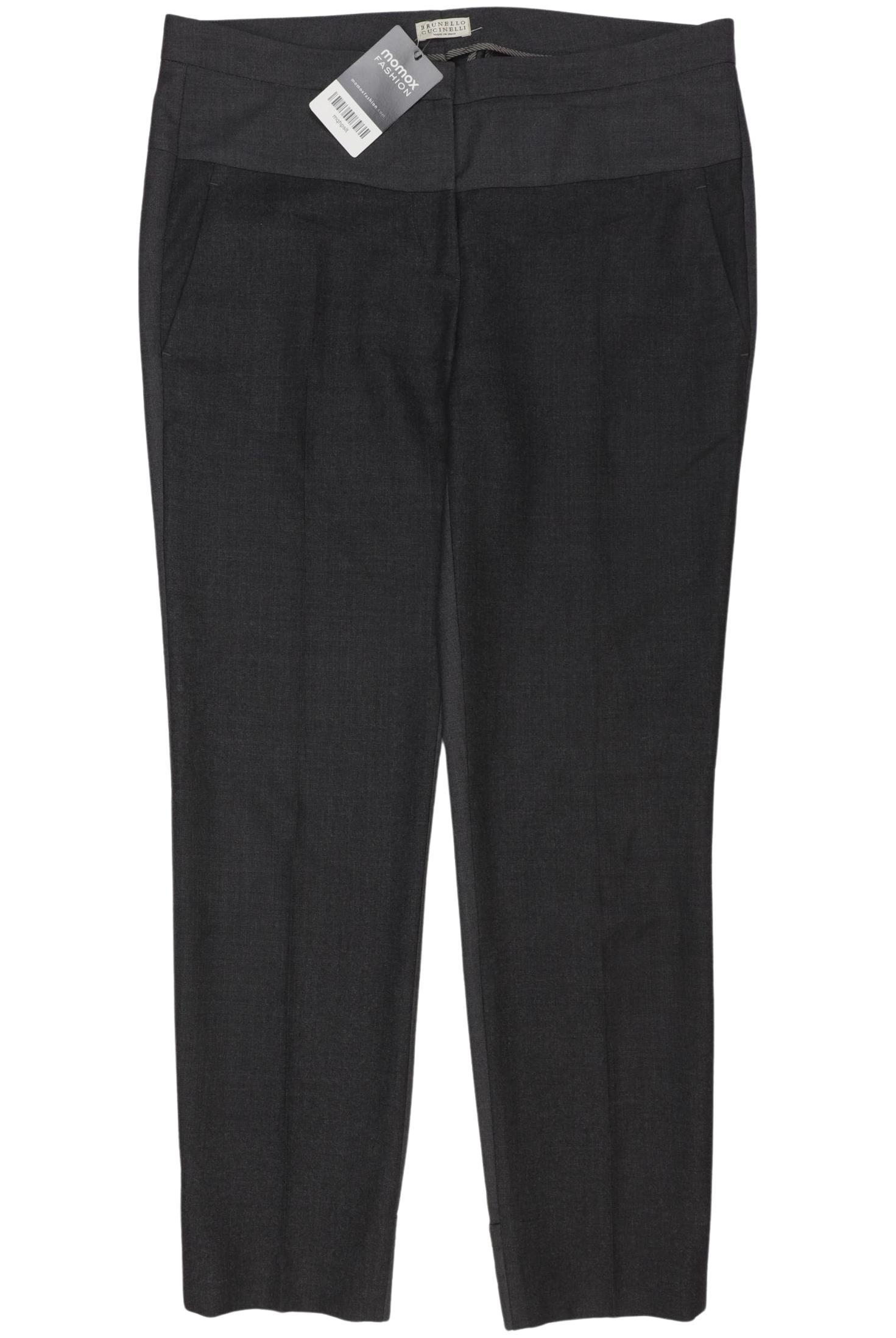 

Brunello Cucinelli Damen Stoffhose, grau, Gr. 36