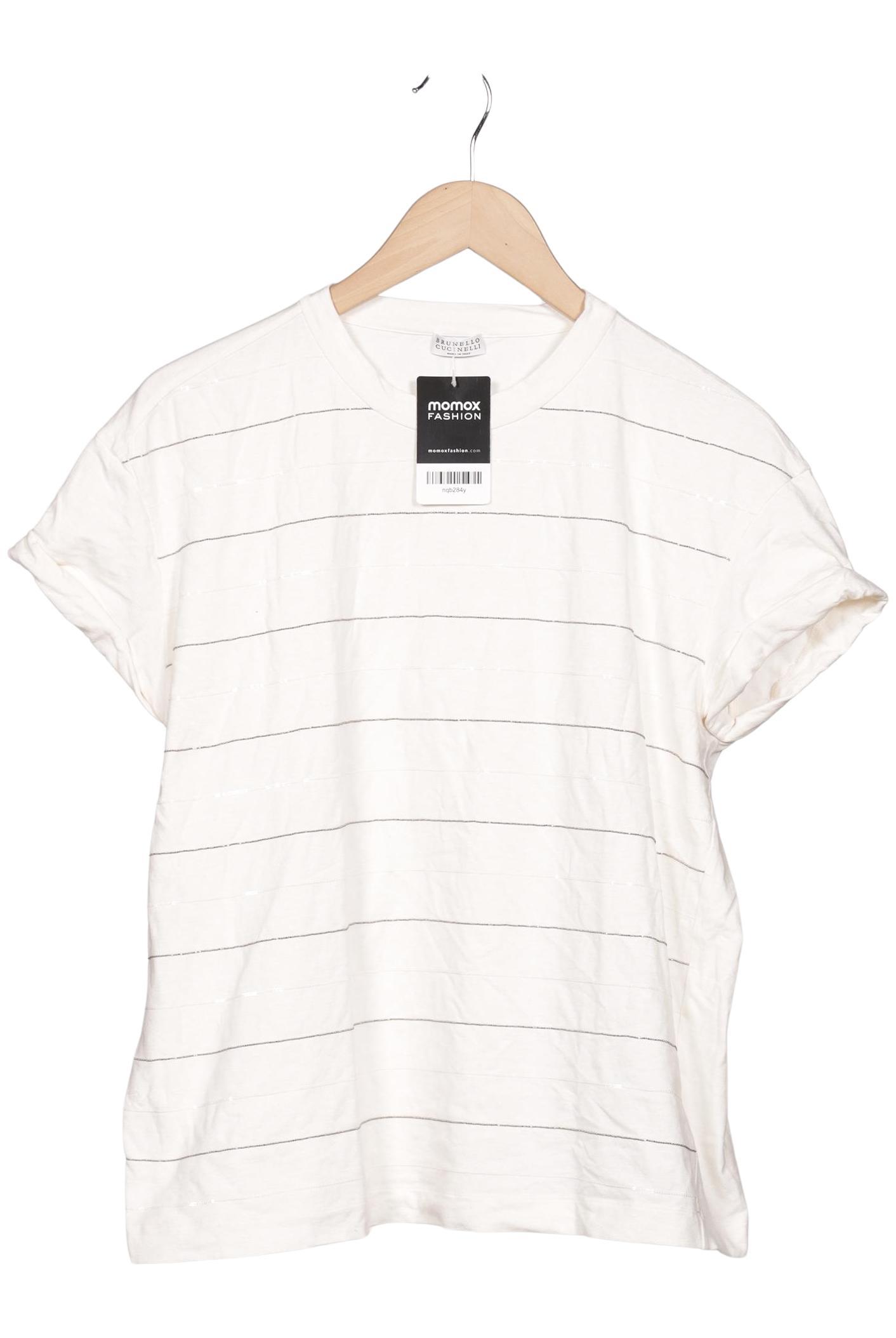 

Brunello Cucinelli Damen T-Shirt, cremeweiß, Gr. 44