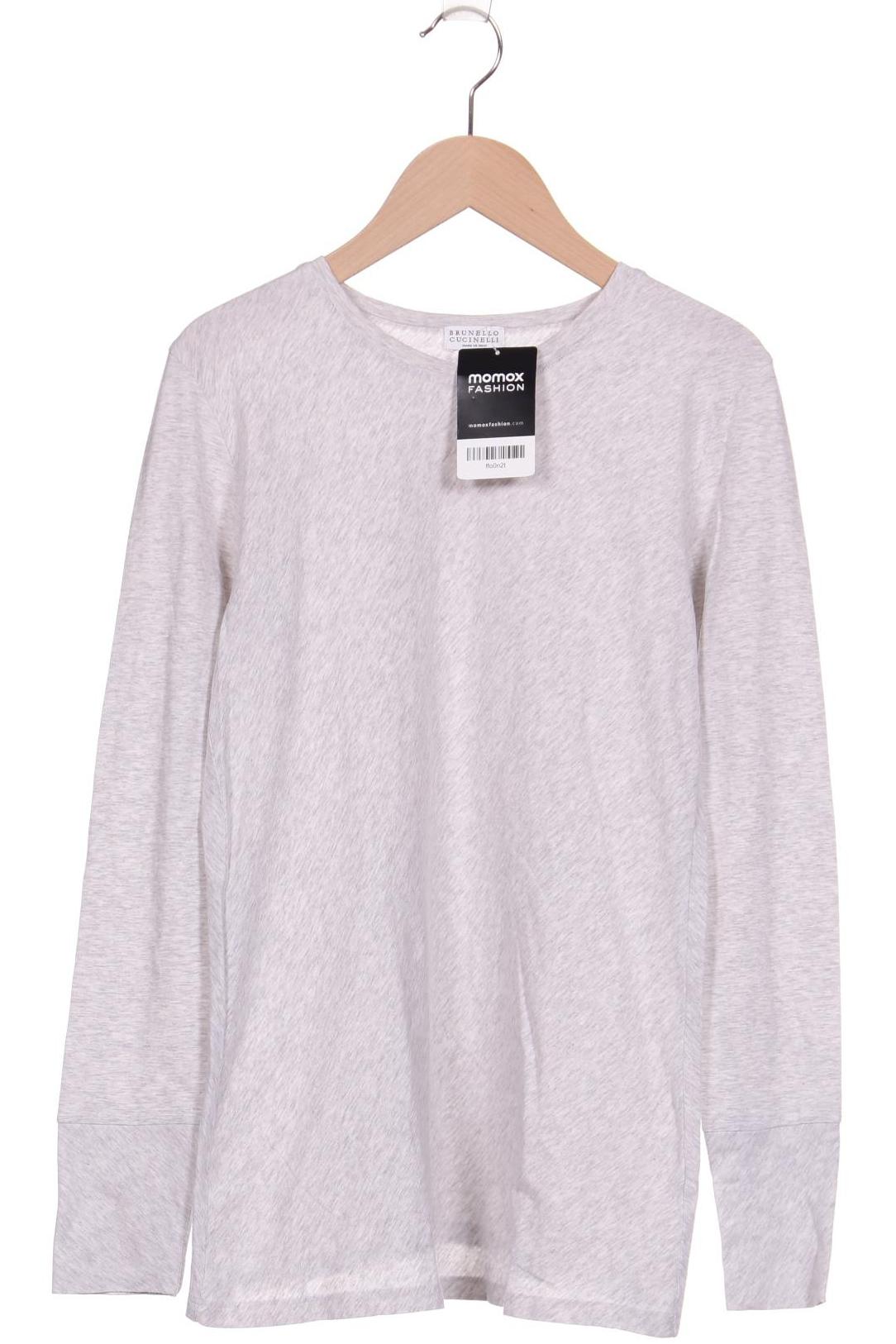 

Brunello Cucinelli Damen Langarmshirt, grau, Gr. 36