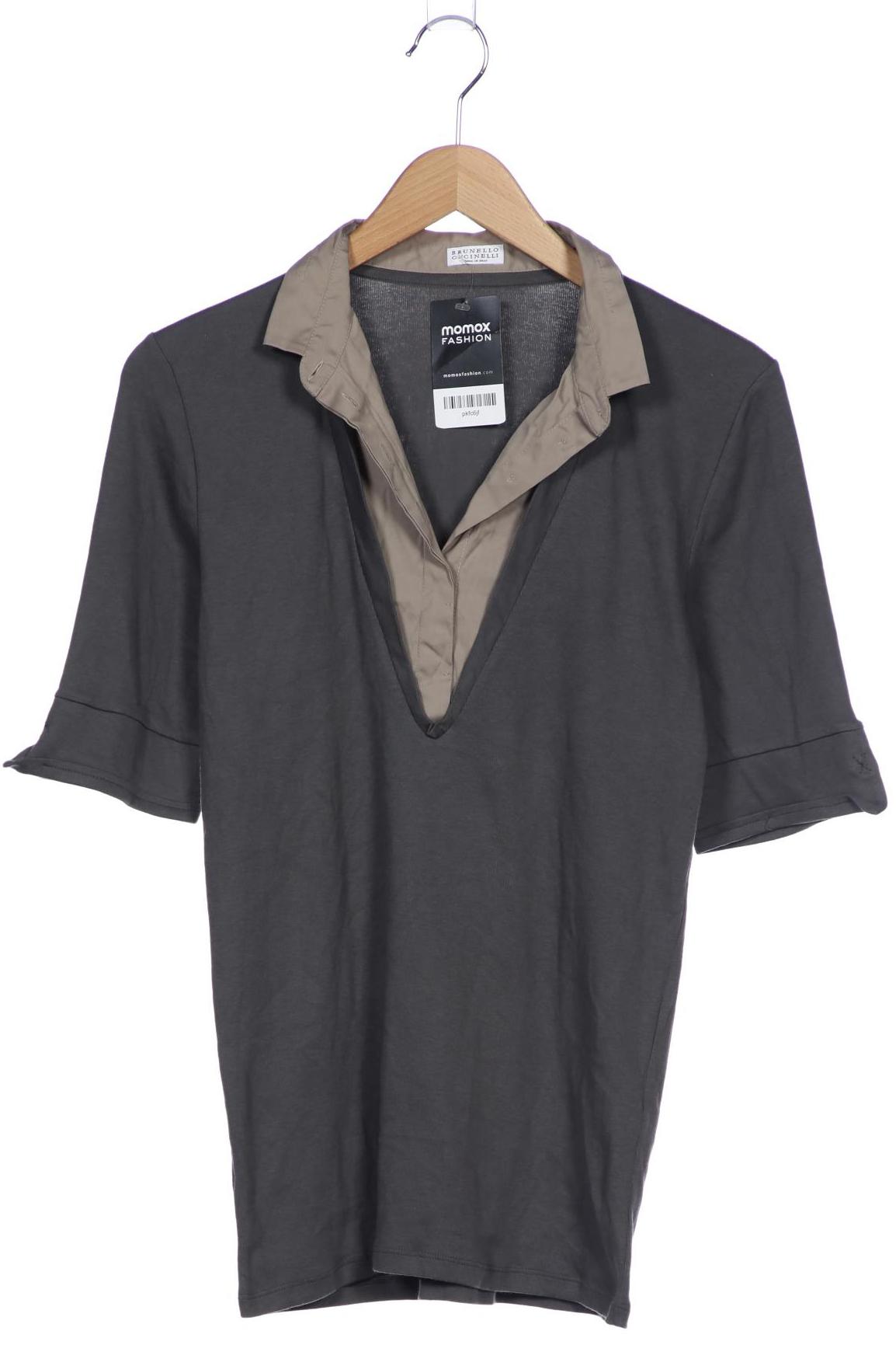 

Brunello Cucinelli Damen Poloshirt, grau, Gr. 46