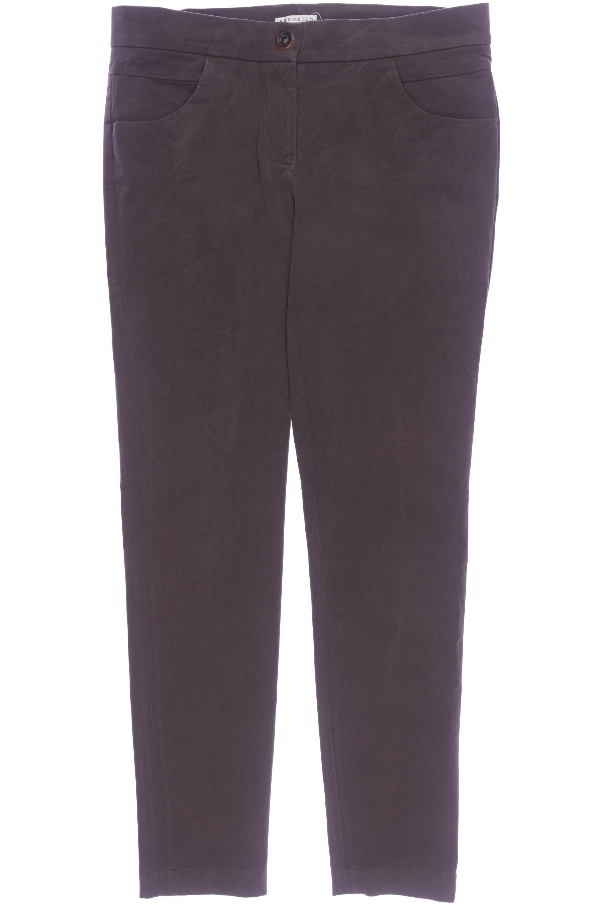 

Brunello Cucinelli Damen Stoffhose, braun, Gr. 36