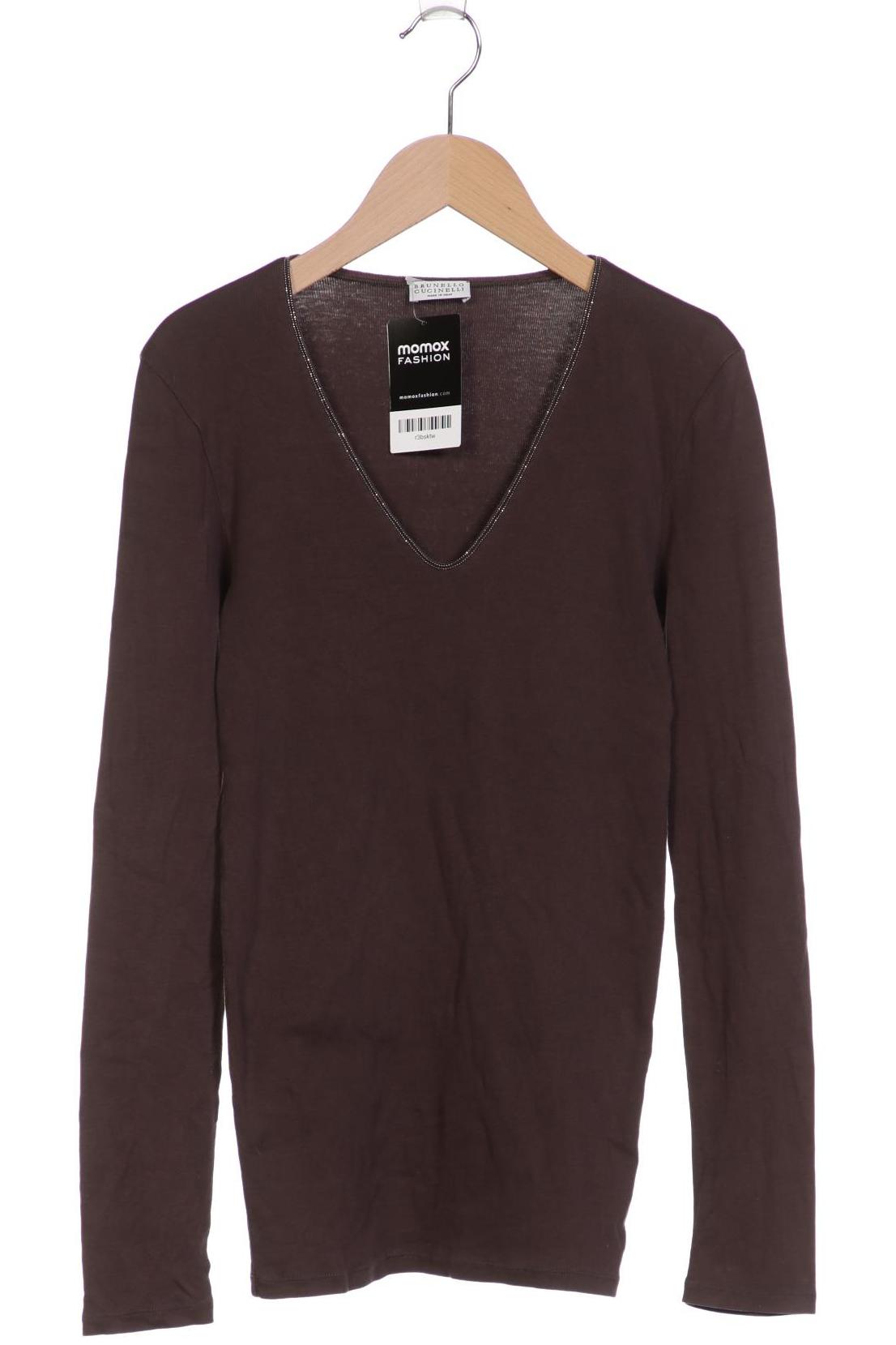 

Brunello Cucinelli Damen Langarmshirt, grau, Gr. 30