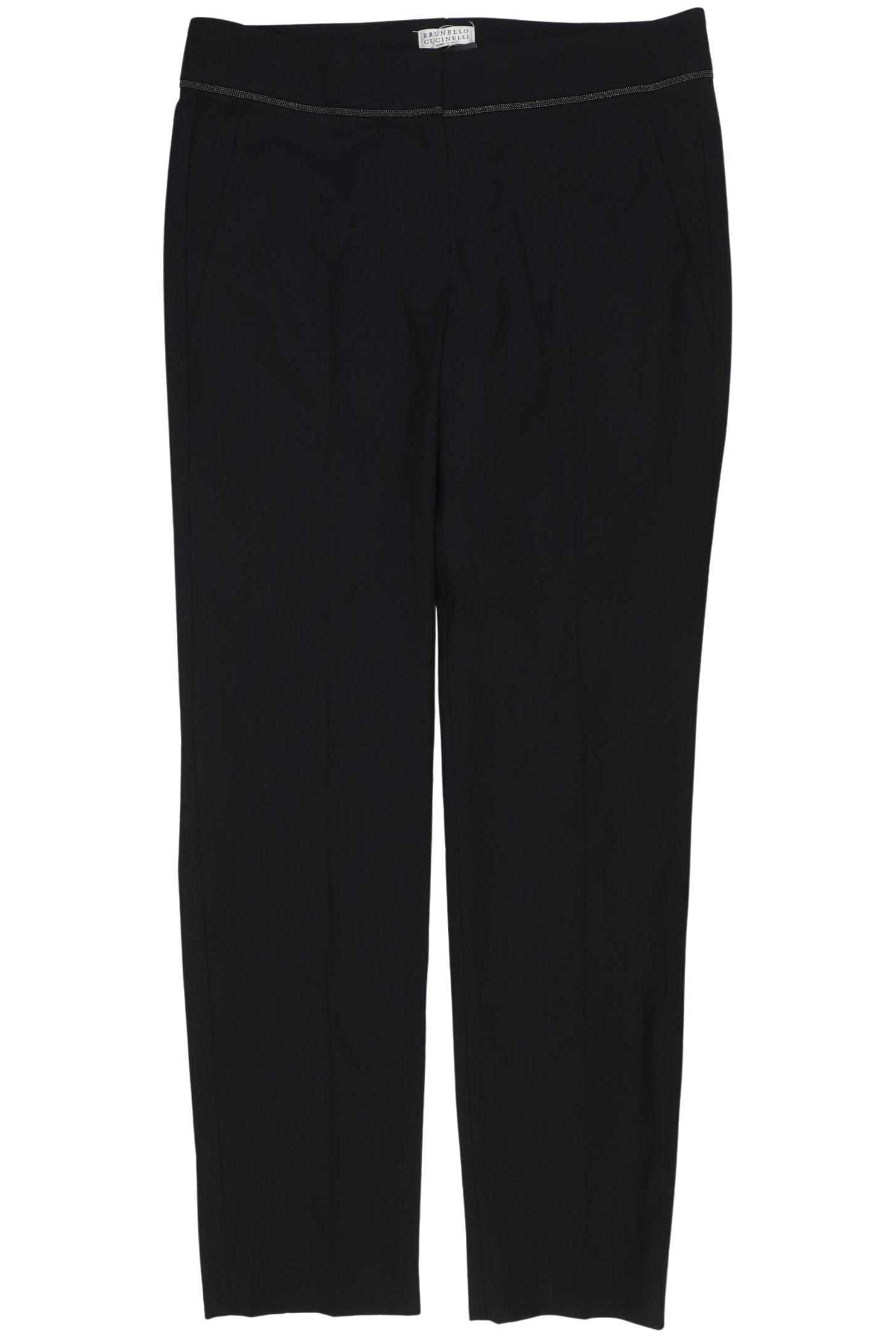 

Brunello Cucinelli Damen Stoffhose, marineblau, Gr. 32