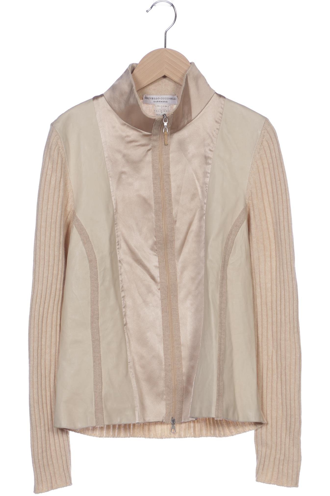 

Brunello Cucinelli Damen Strickjacke, beige, Gr. 38