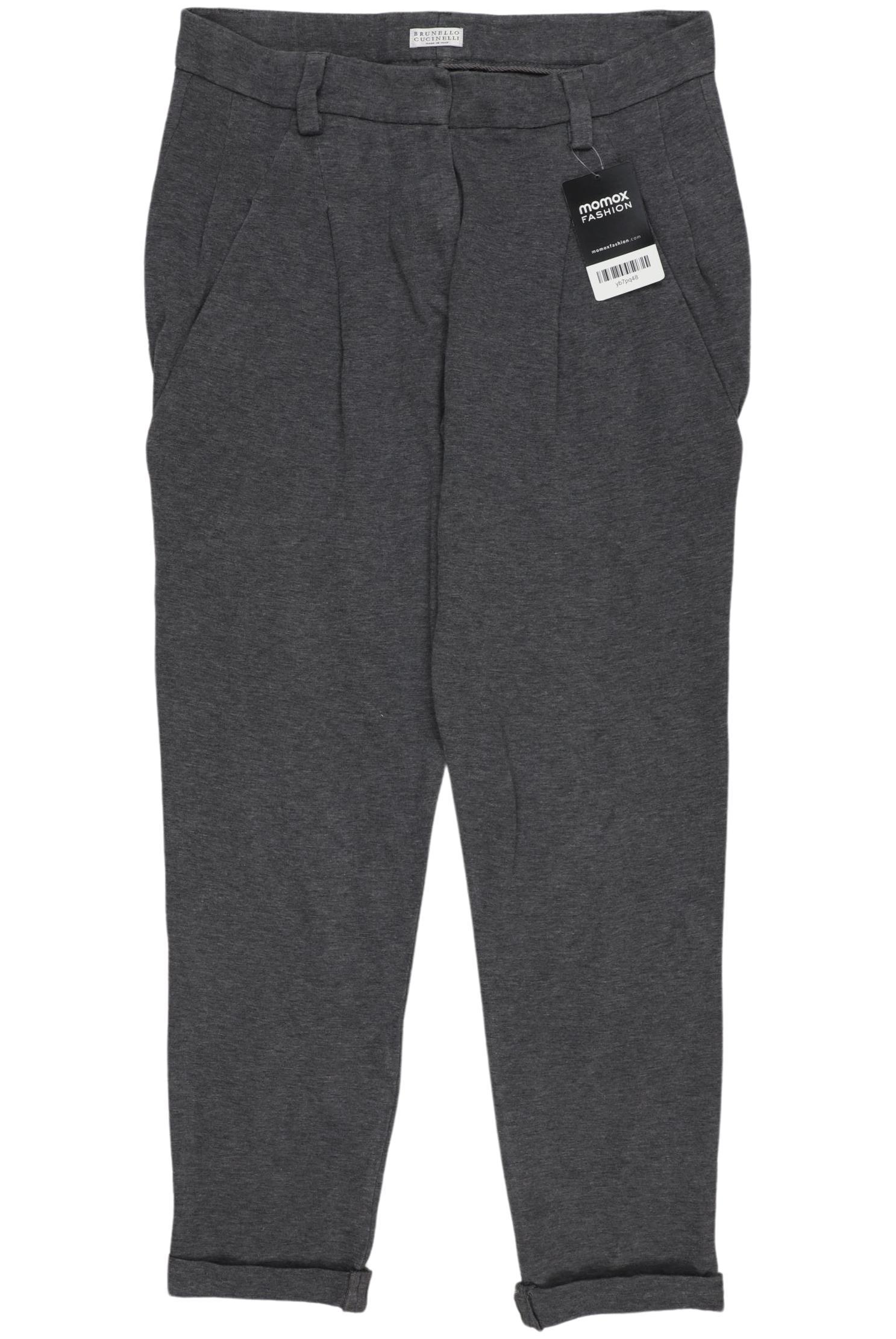 

Brunello Cucinelli Damen Stoffhose, grau, Gr. 36