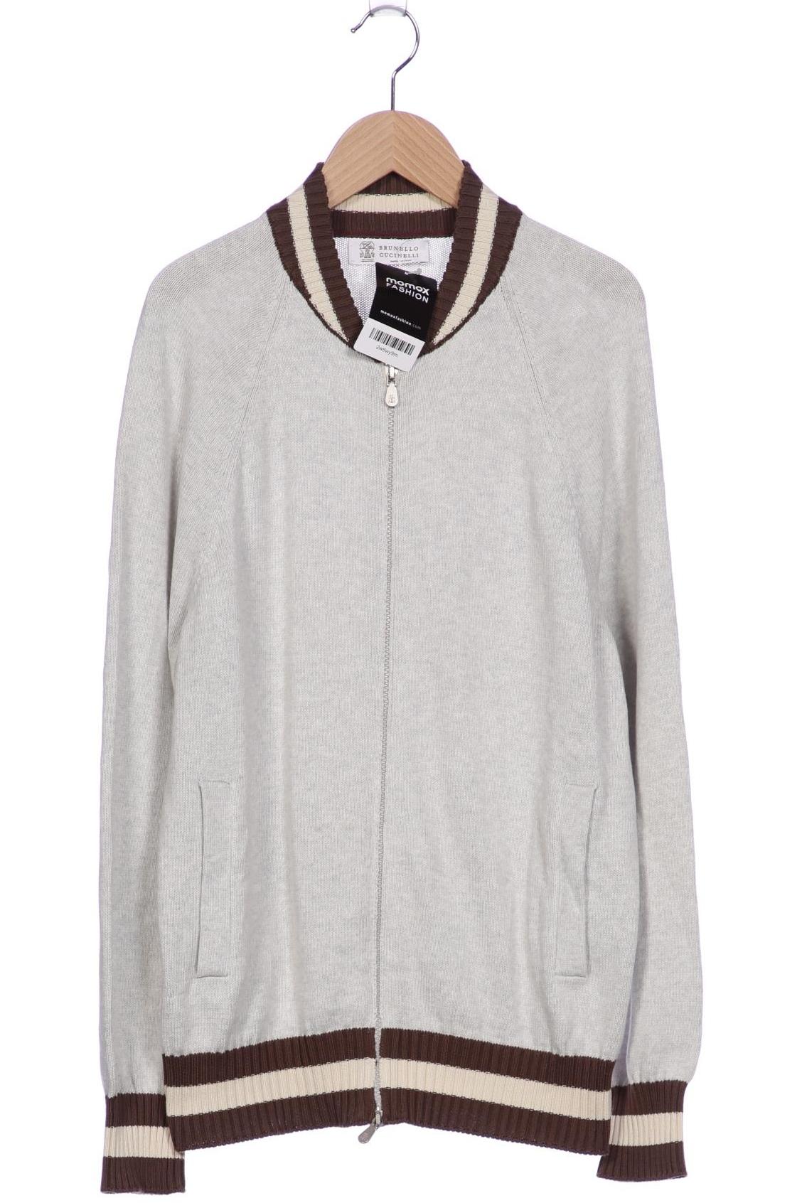 

Brunello Cucinelli Herren Strickjacke, grau, Gr. 48