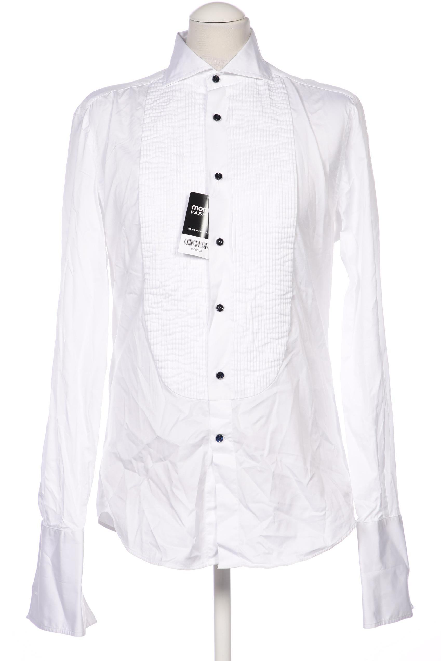 

Brunello Cucinelli Herren Hemd, weiß, Gr. 48