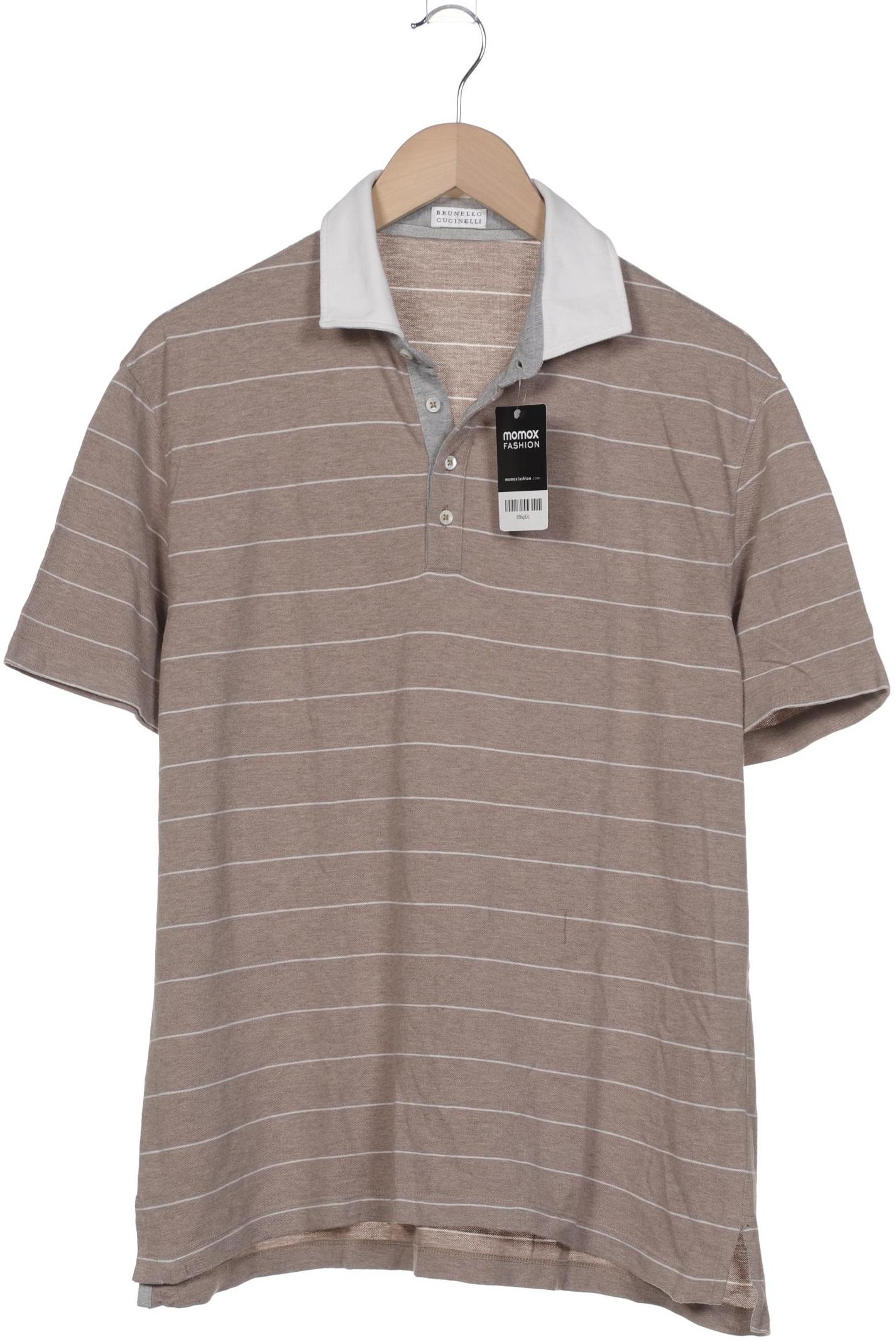 

Brunello Cucinelli Herren Poloshirt, beige, Gr. 52