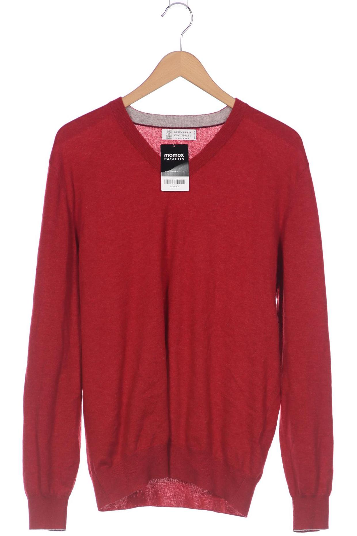 

Brunello Cucinelli Herren Pullover, rot, Gr. 58