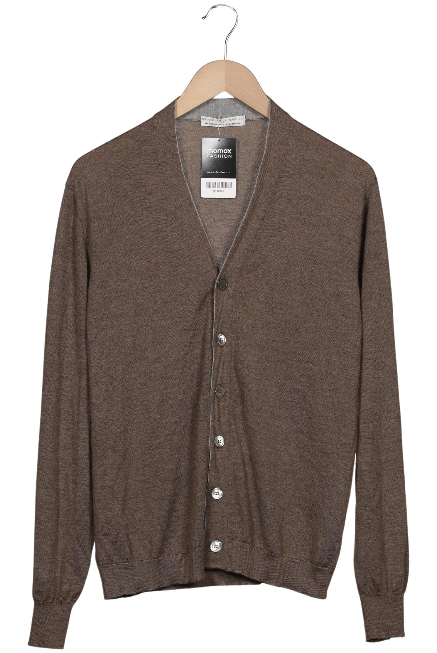 

Brunello Cucinelli Herren Strickjacke, braun, Gr. 52