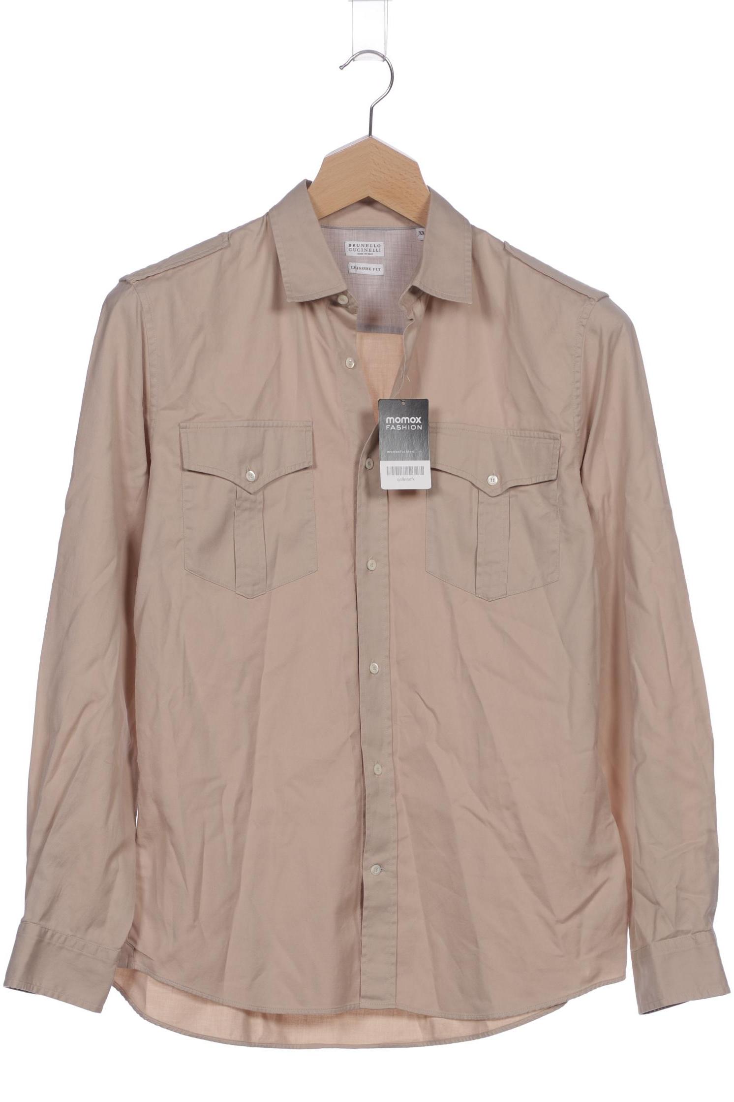 

Brunello Cucinelli Herren Hemd, beige, Gr. 56