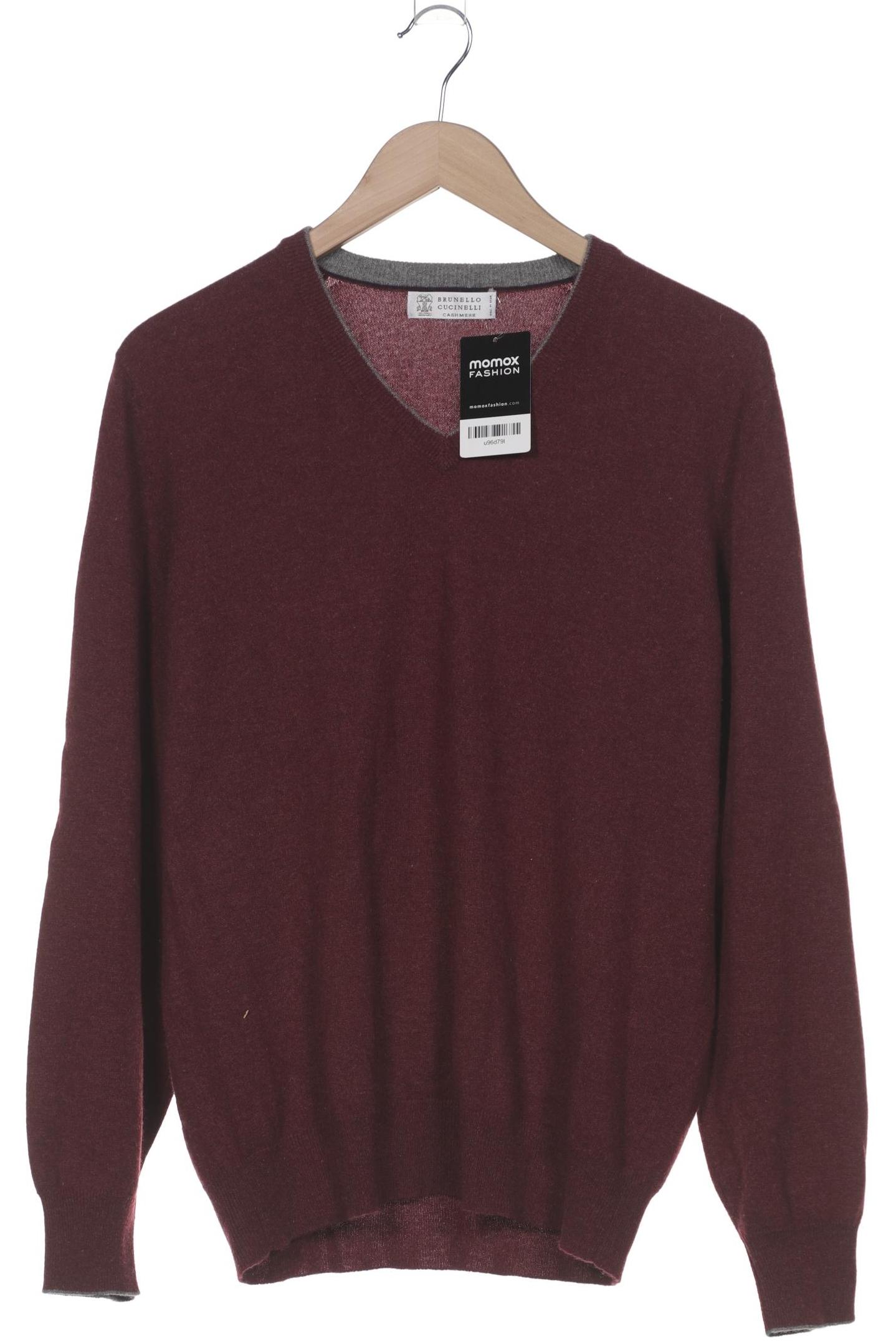 

Brunello Cucinelli Herren Pullover, bordeaux, Gr. 50
