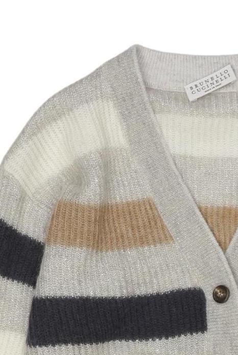 Thumbnail - Brunello Cucinelli Mädchen Strickjacke, mehrfarbig, Gr. 170