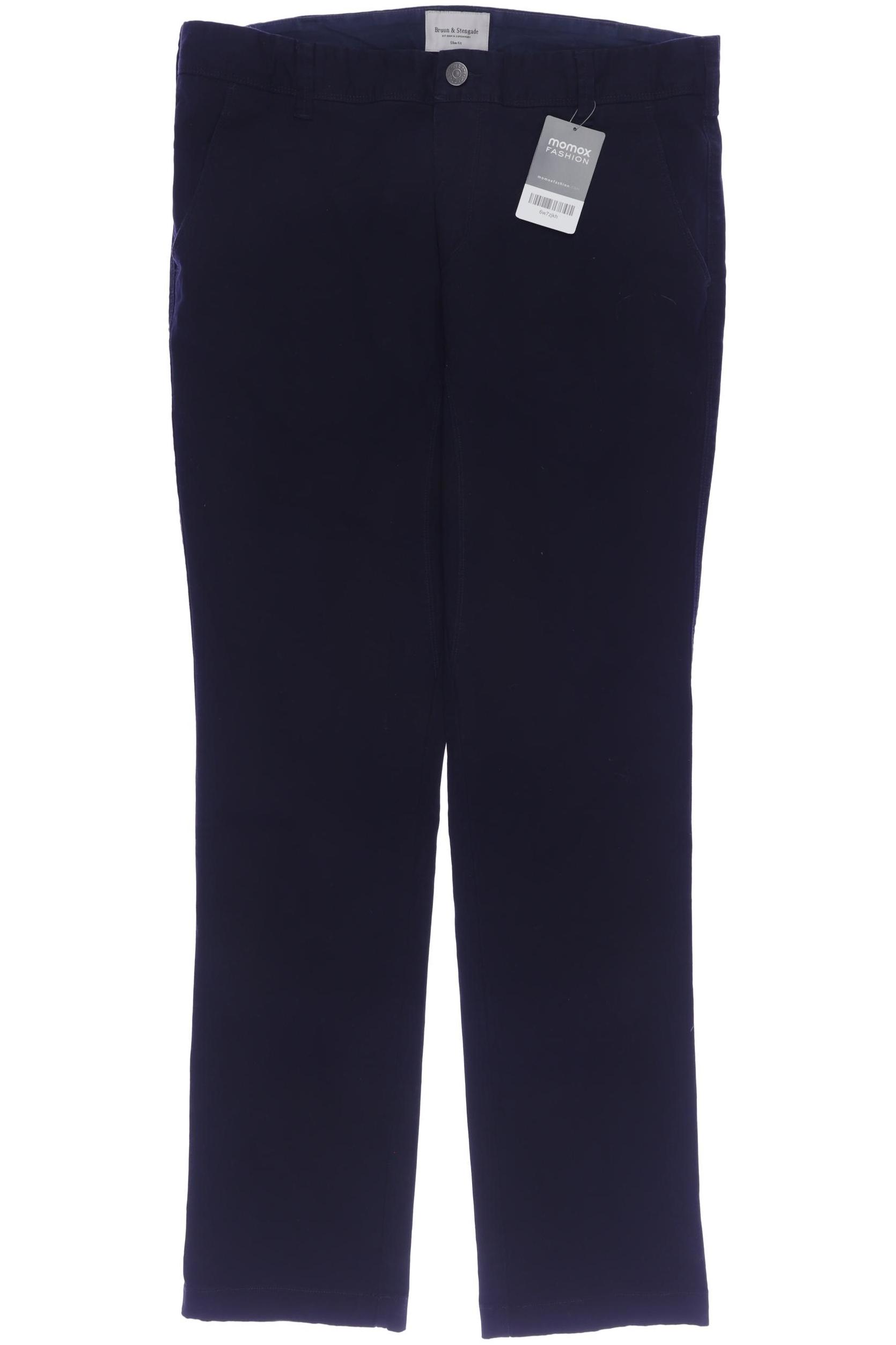 

Bruun & Stengade Herren Stoffhose, marineblau, Gr. 34
