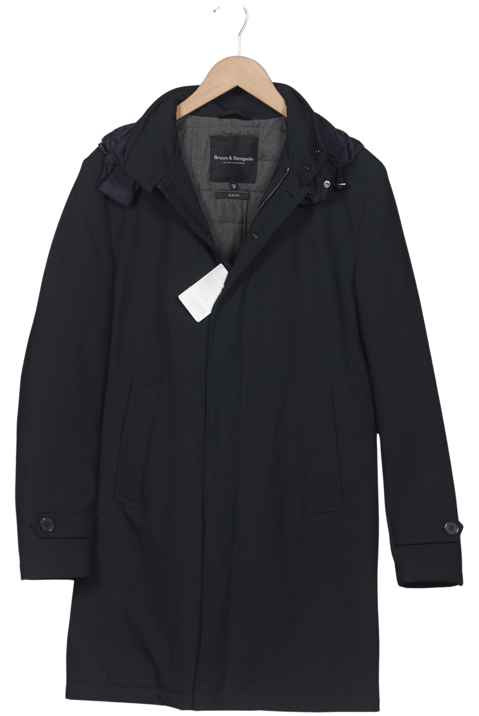 

Bruun & Stengade Herren Mantel, marineblau, Gr. 48