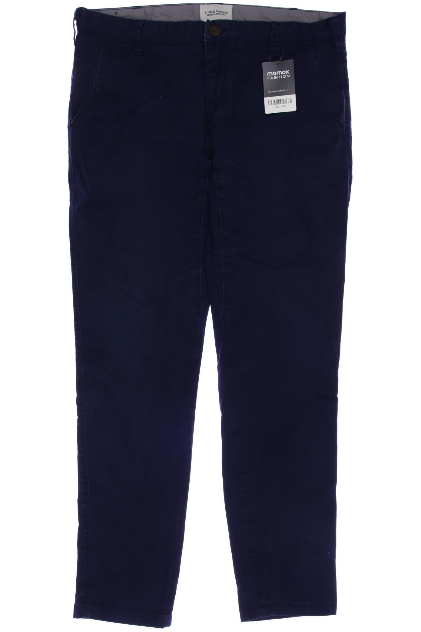 

Bruun & Stengade Herren Stoffhose, marineblau, Gr. 32