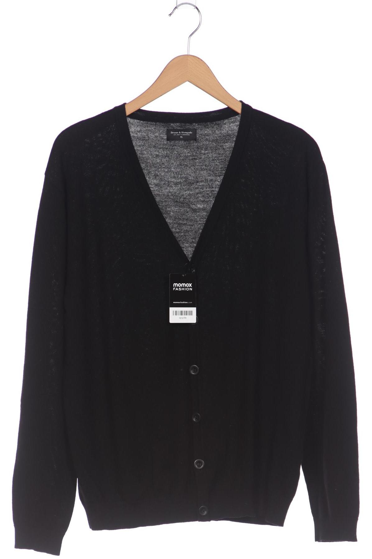 

Bruun & Stengade Herren Strickjacke, schwarz, Gr. 54