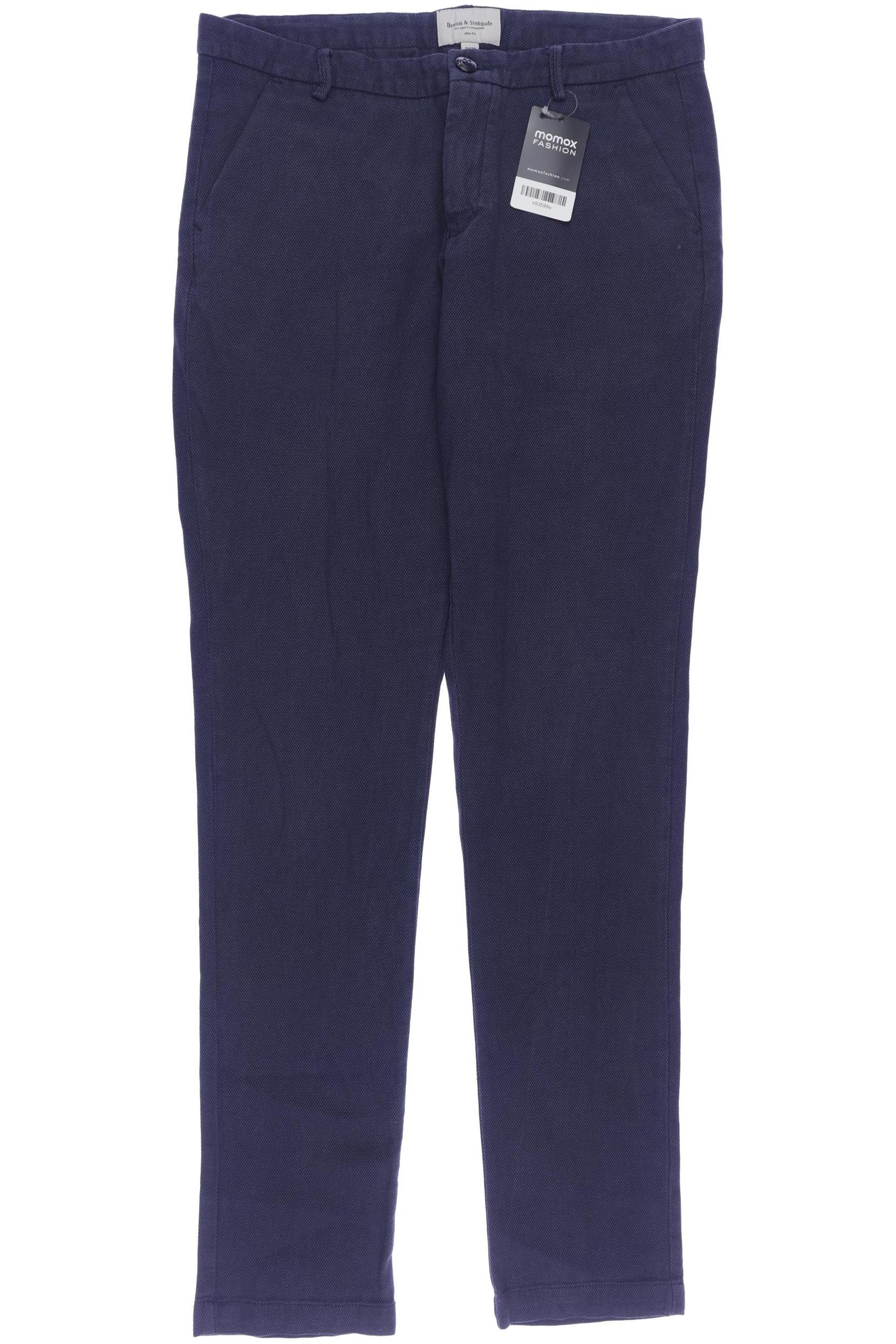 

Bruun & Stengade Herren Stoffhose, marineblau, Gr. 31