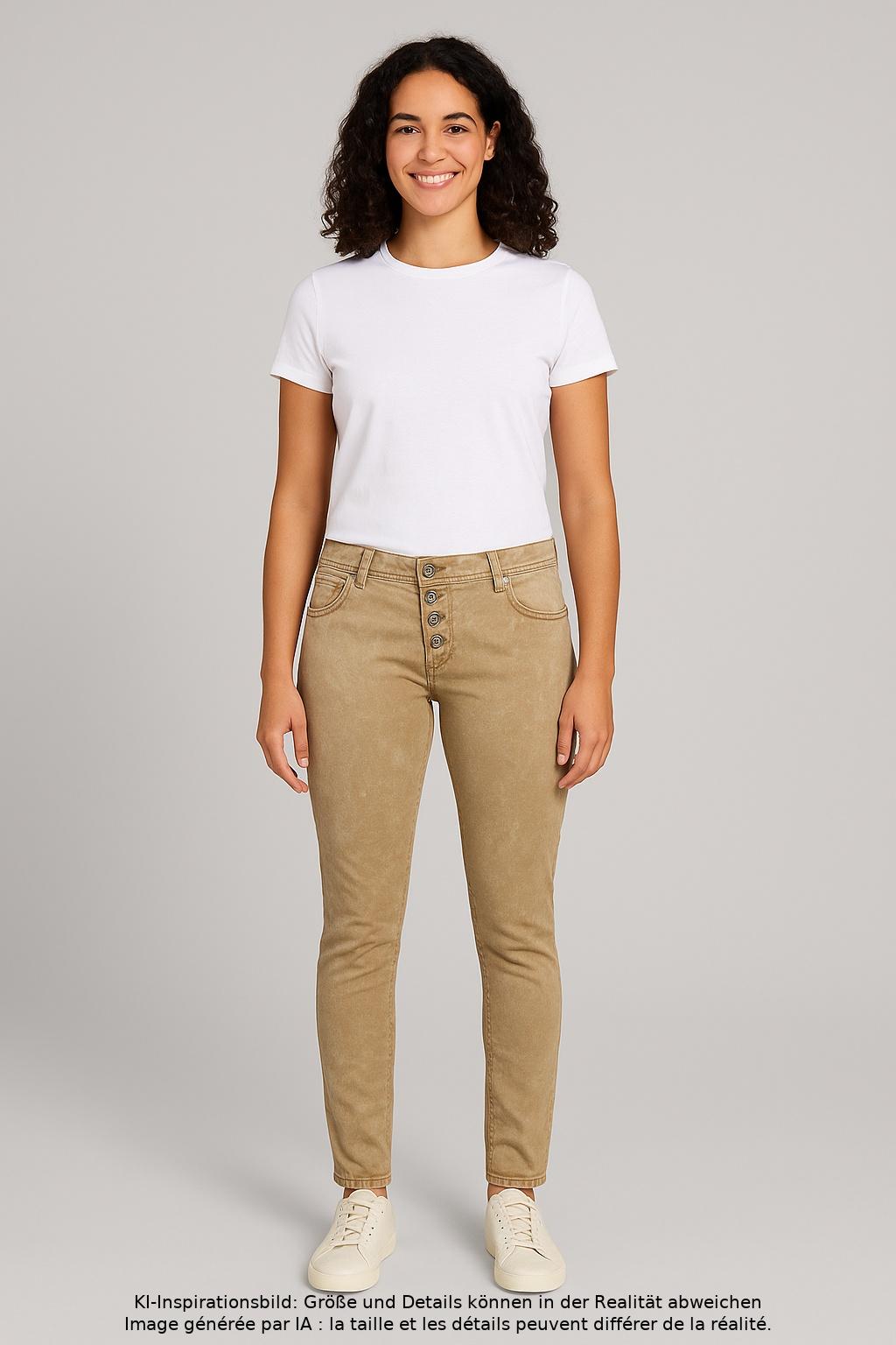 

Buena Vista Damen Jeans, beige, Gr. 0