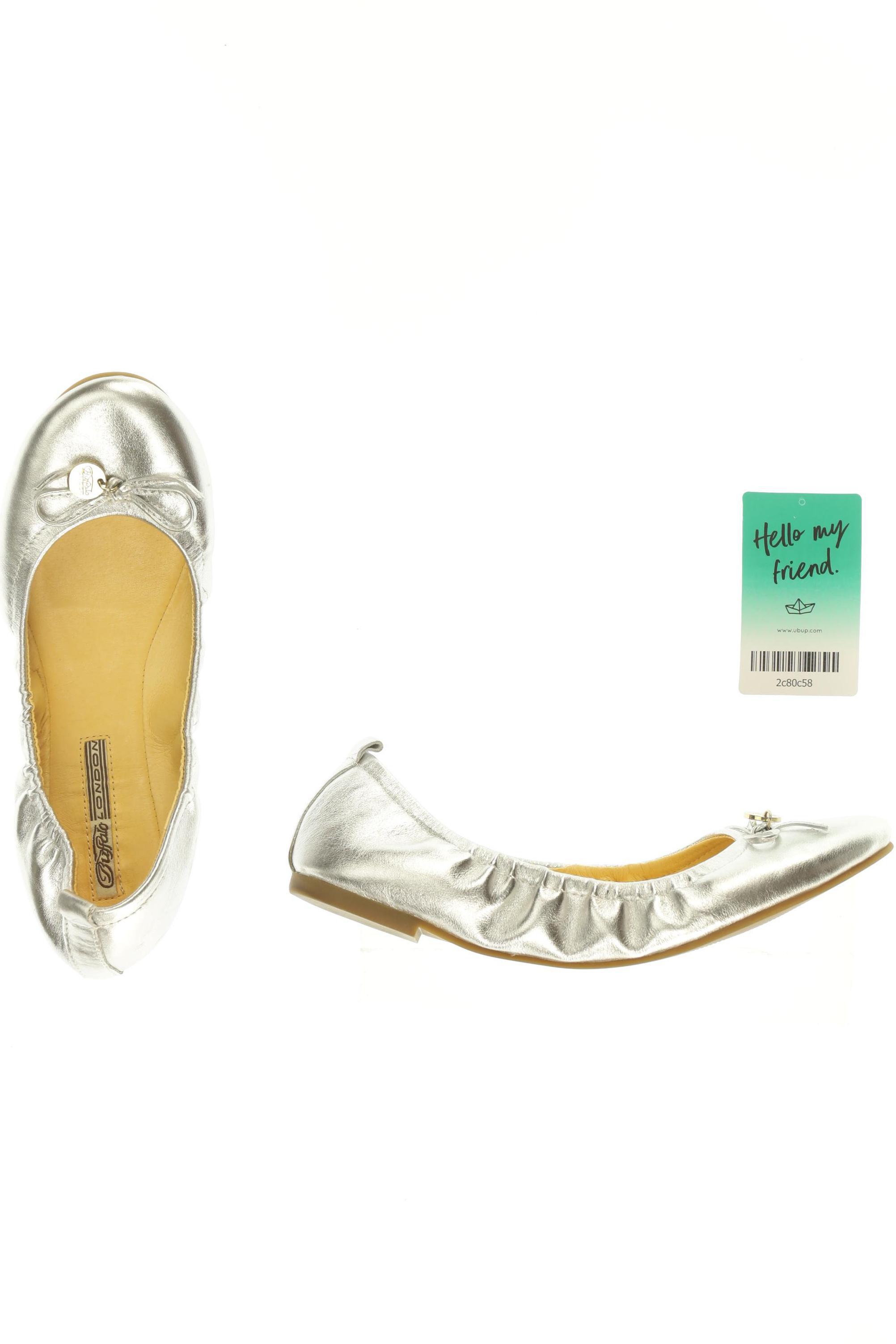 

Buffalo London Damen Ballerinas, silber, Gr. 39
