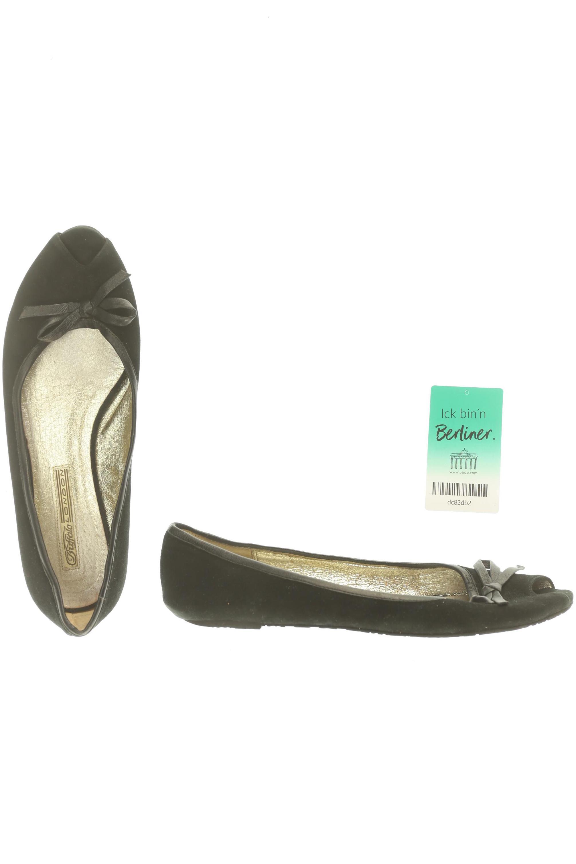 

Buffalo London Damen Ballerinas, schwarz, Gr. 39.5