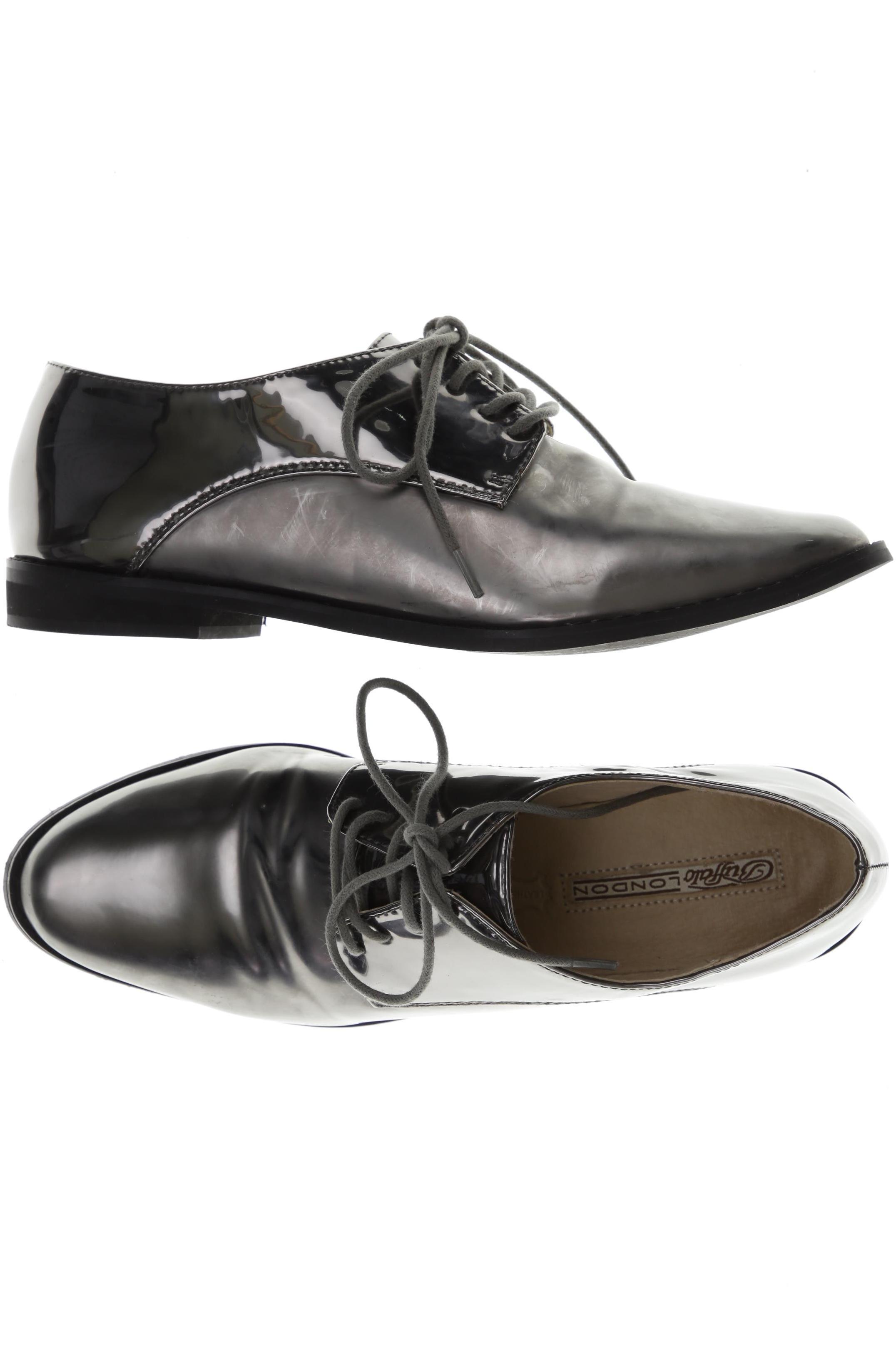 

Buffalo London Damen Halbschuh, silber, Gr. 40