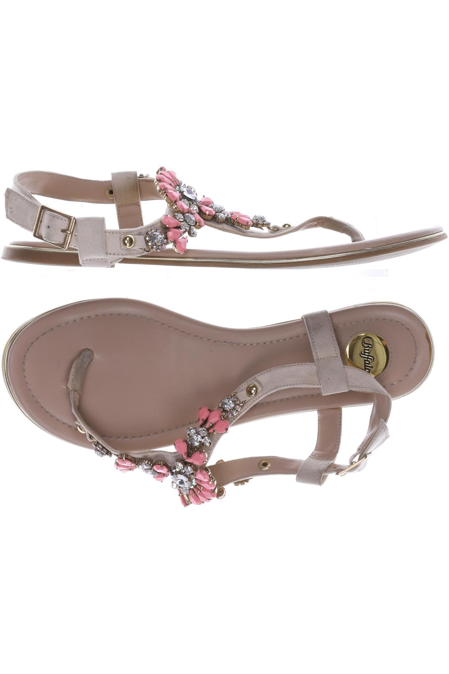 

Buffalo LONDON Damen Sandale, cremeweiß