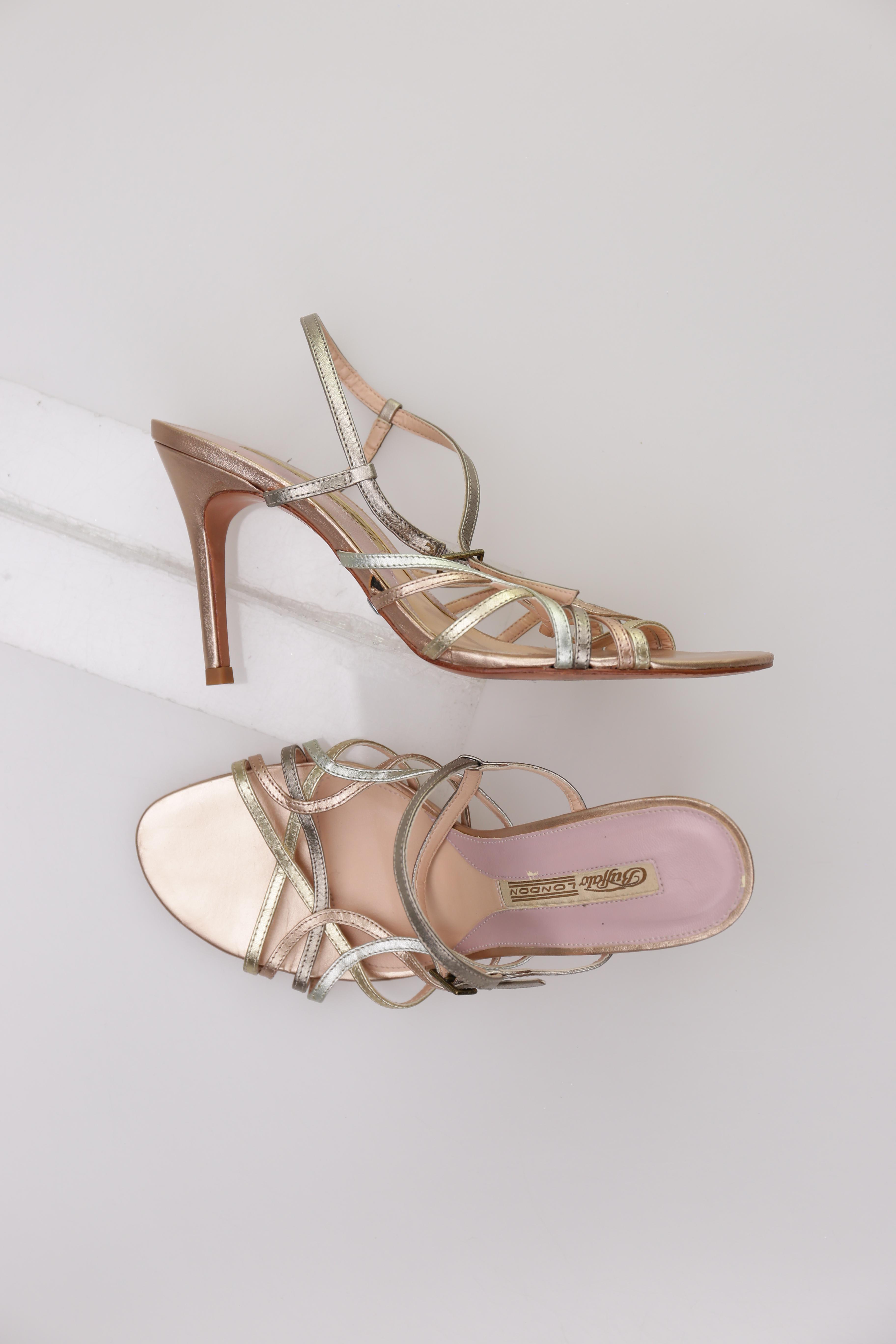 

Buffalo London Damen Sandale, beige, Gr. 38