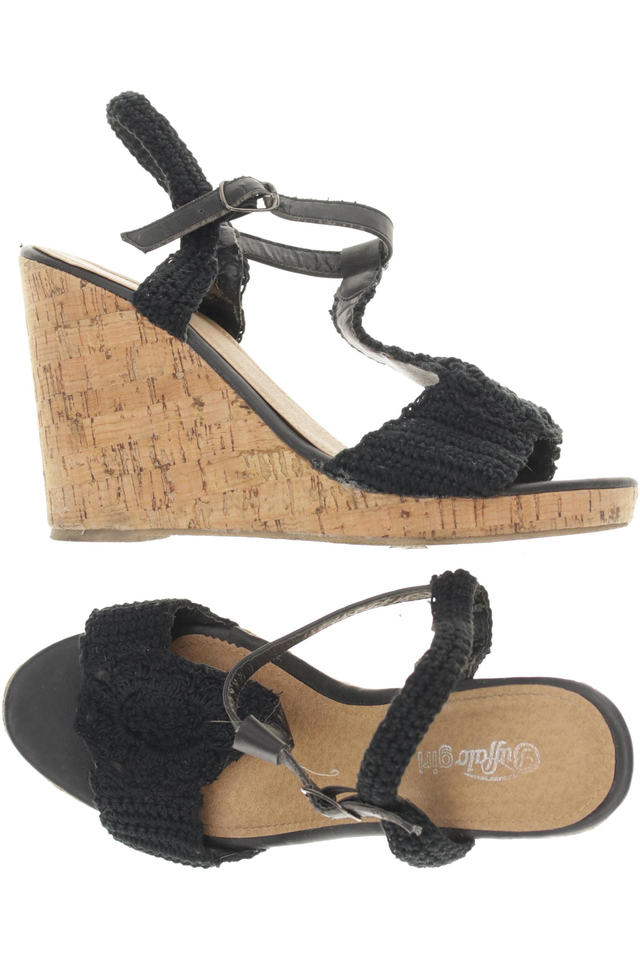 

Buffalo London Damen Sandale, schwarz, Gr. 36