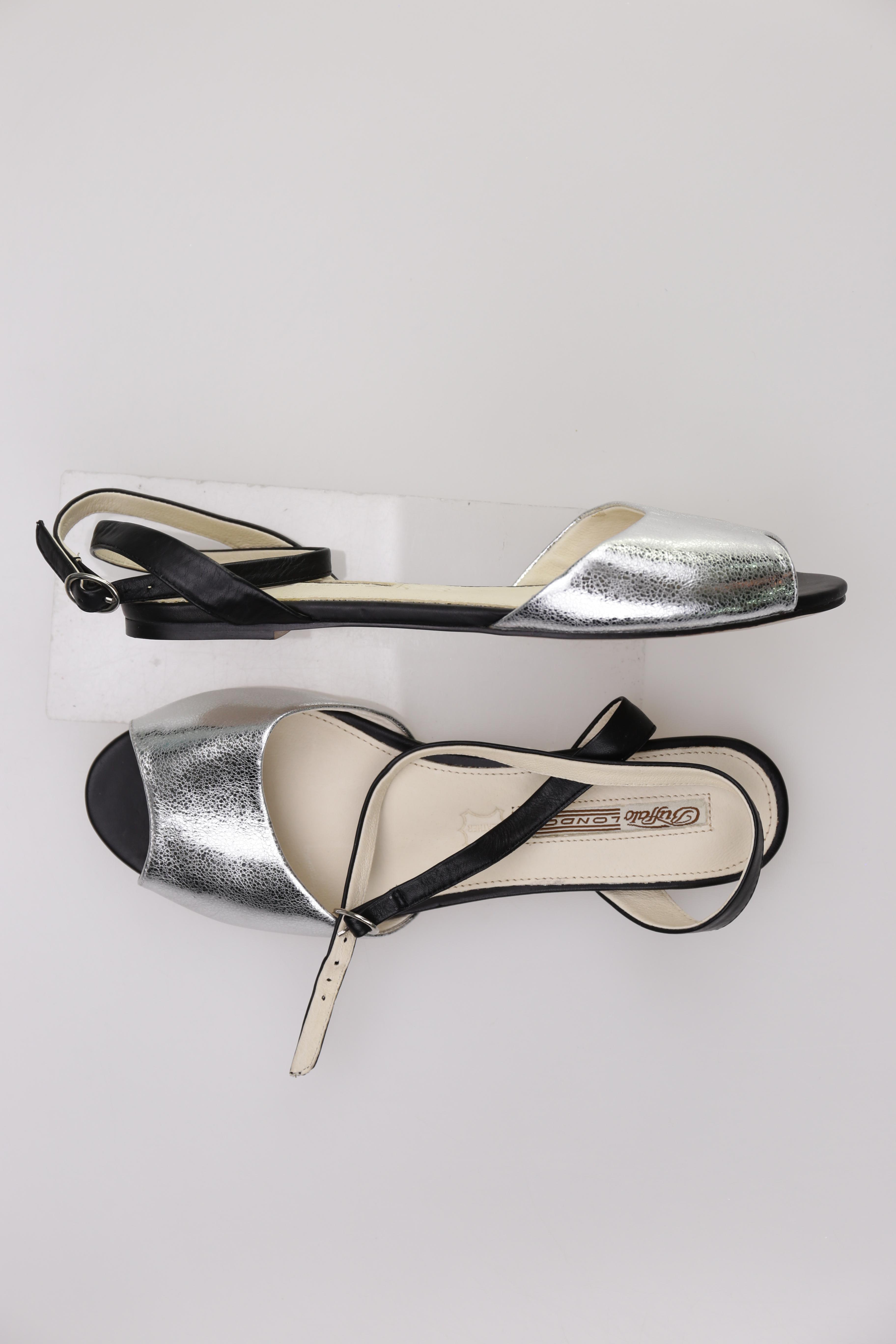 

Buffalo London Damen Sandale, silber, Gr. 39